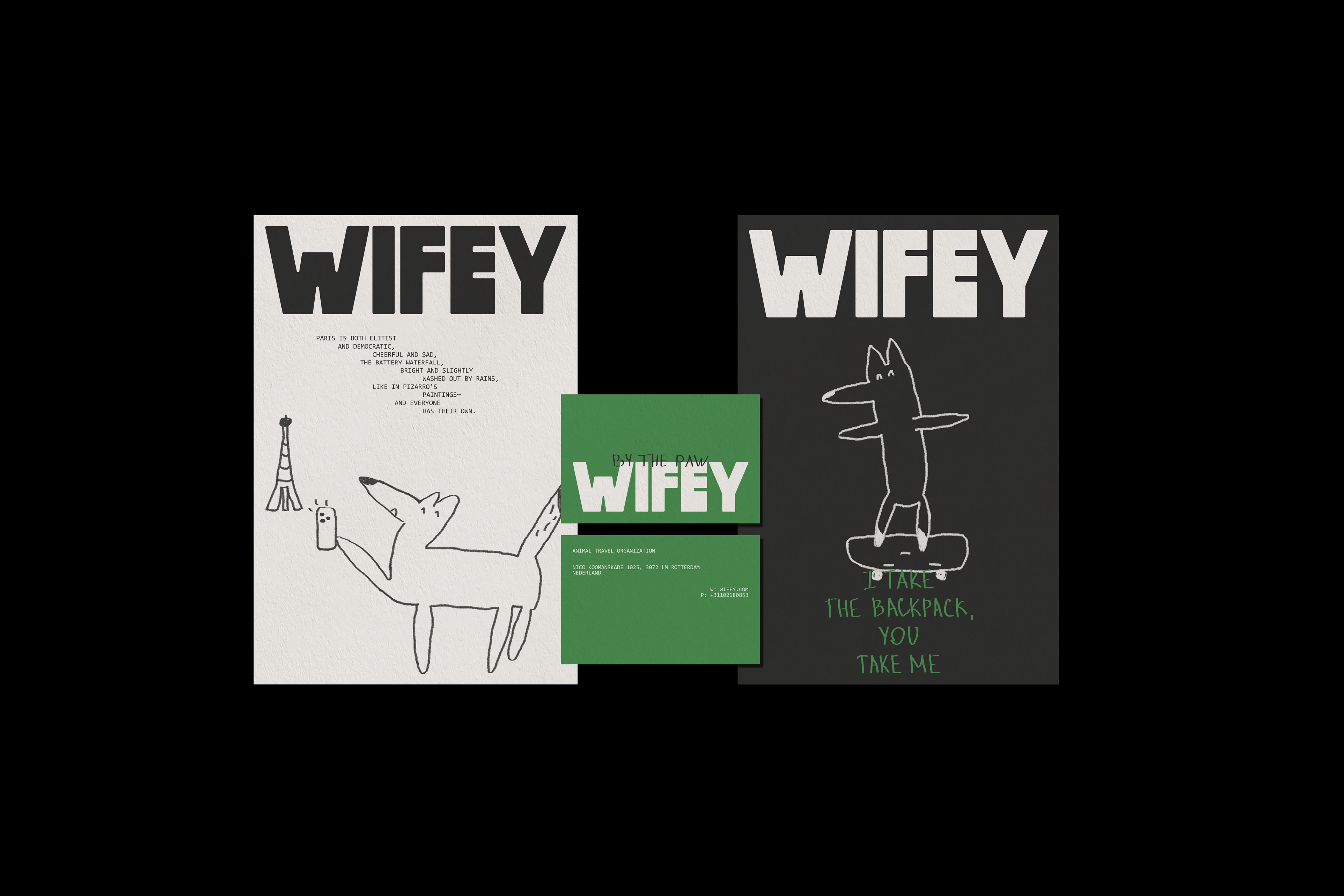 wifey / animal travel organization identity — Изображение №7 — Брендинг на Dprofile