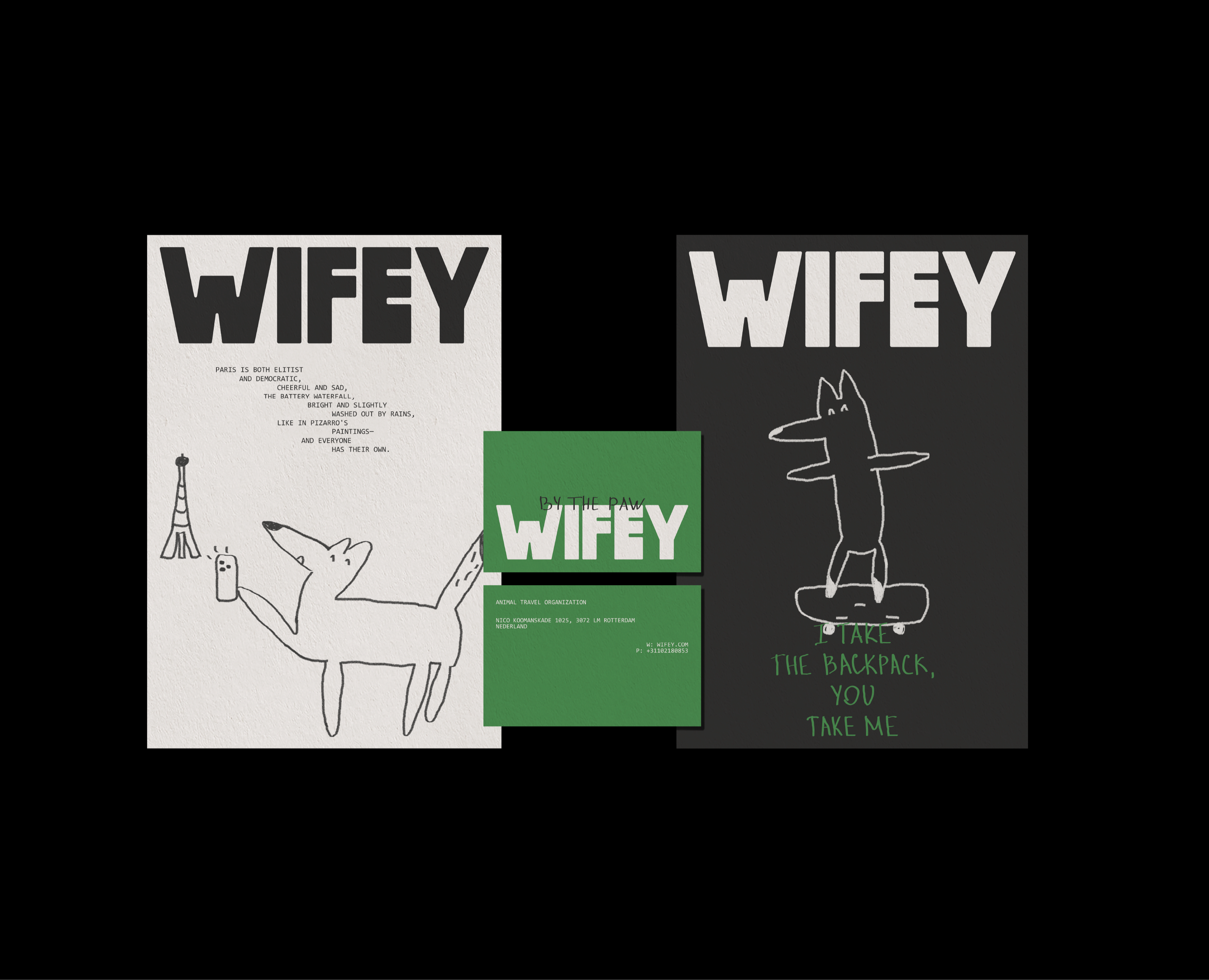 wifey / animal travel organization identity — Брендинг на Dprofile