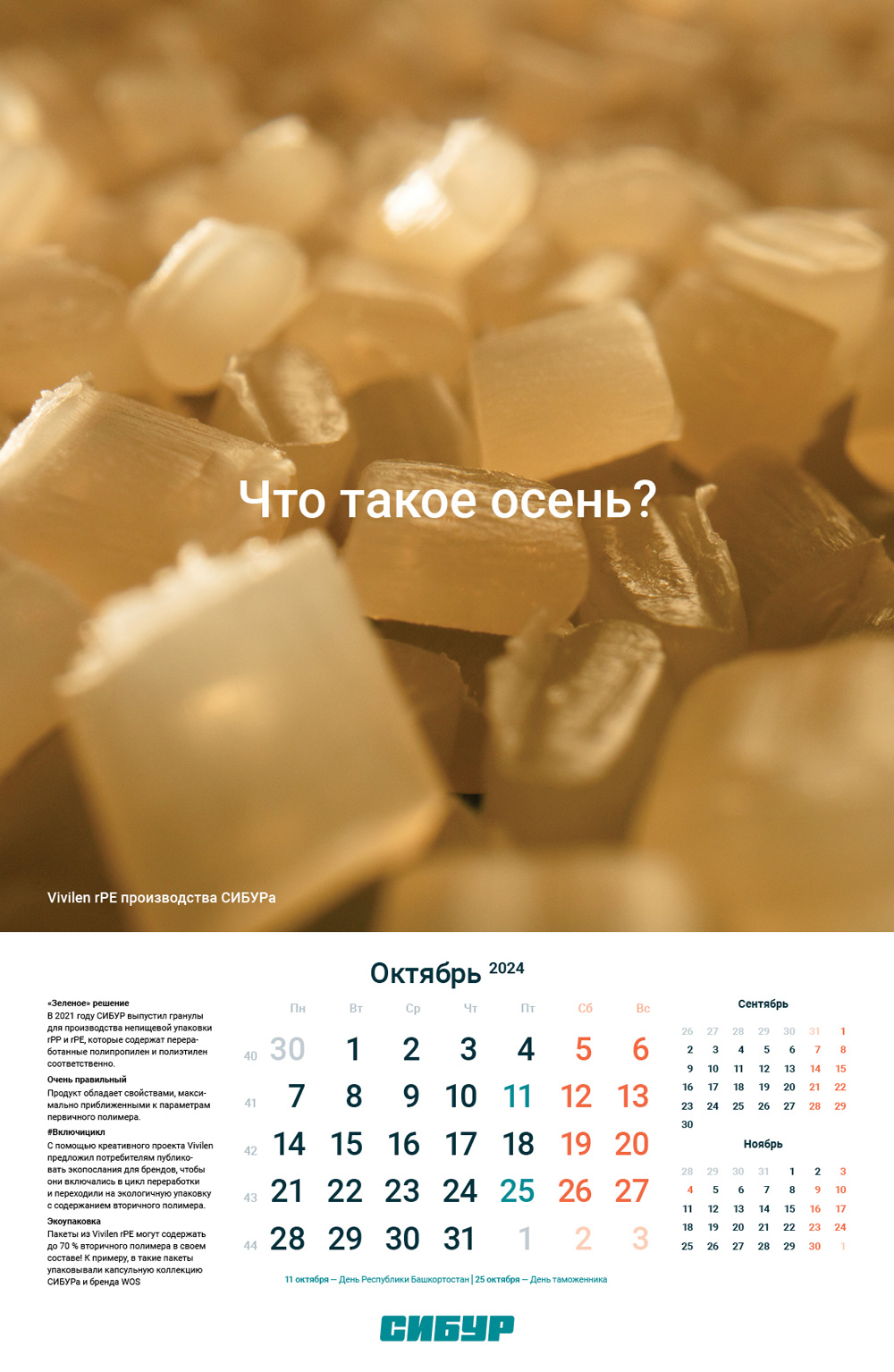 Календарь СИБУР — Изображение №13 — Графика на Dprofile
