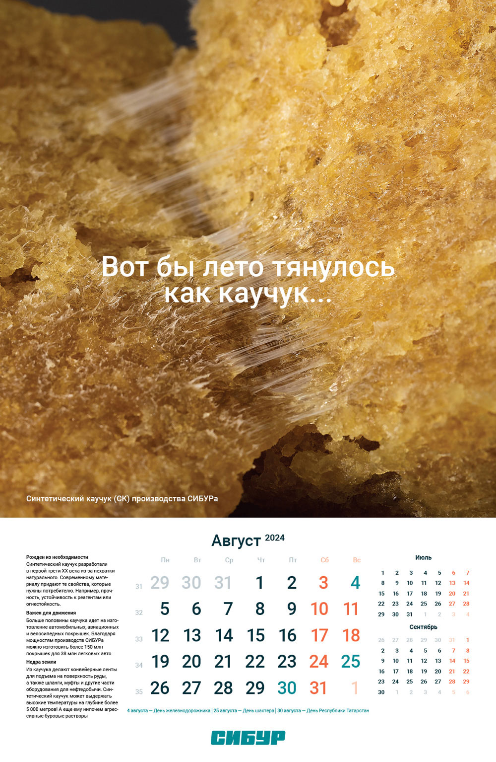 Календарь СИБУР — Изображение №11 — Графика на Dprofile