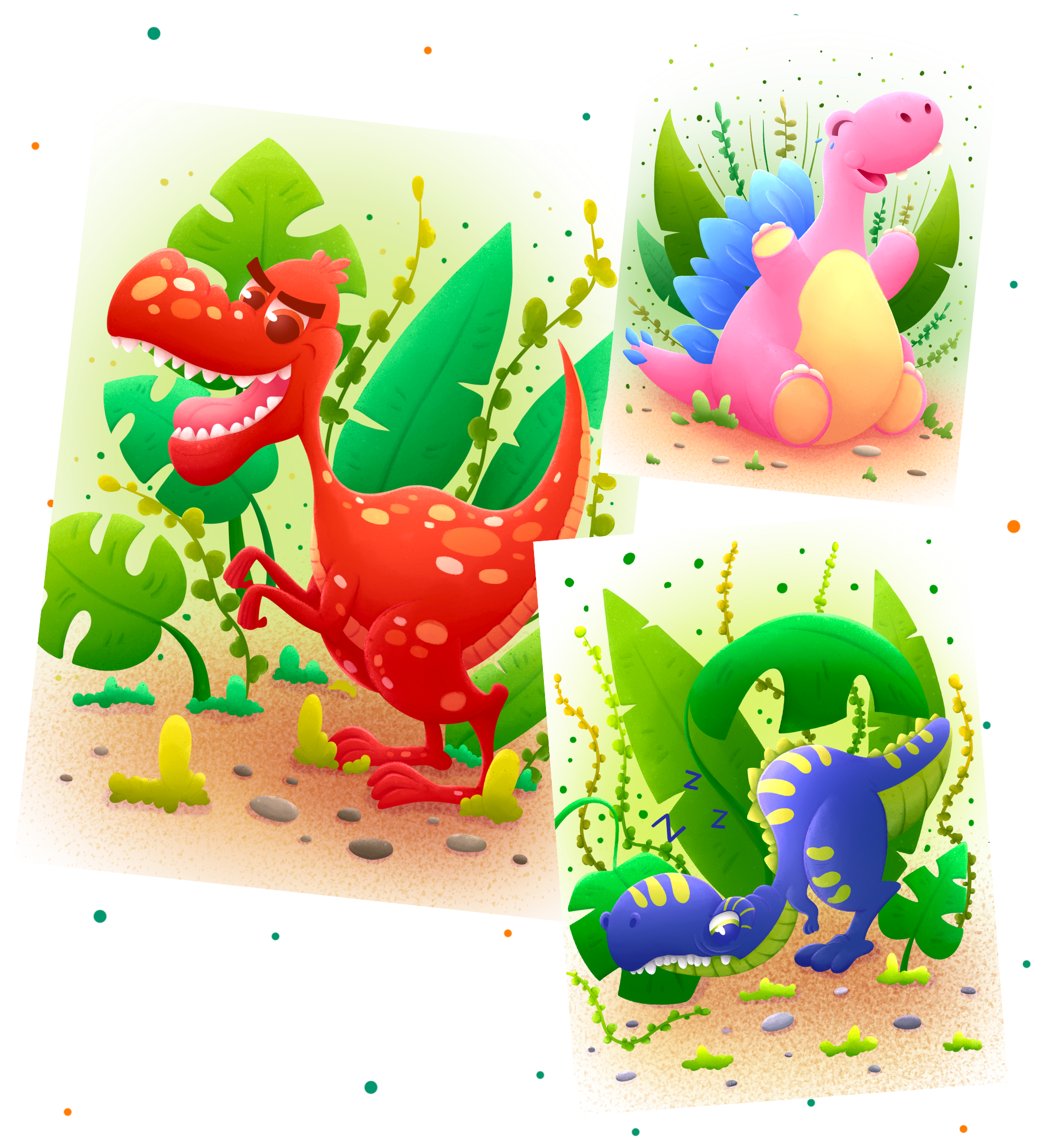 Детская настольная игра «ДиноМемори» — Изображение №6 — Брендинг, Иллюстрация на Dprofile
