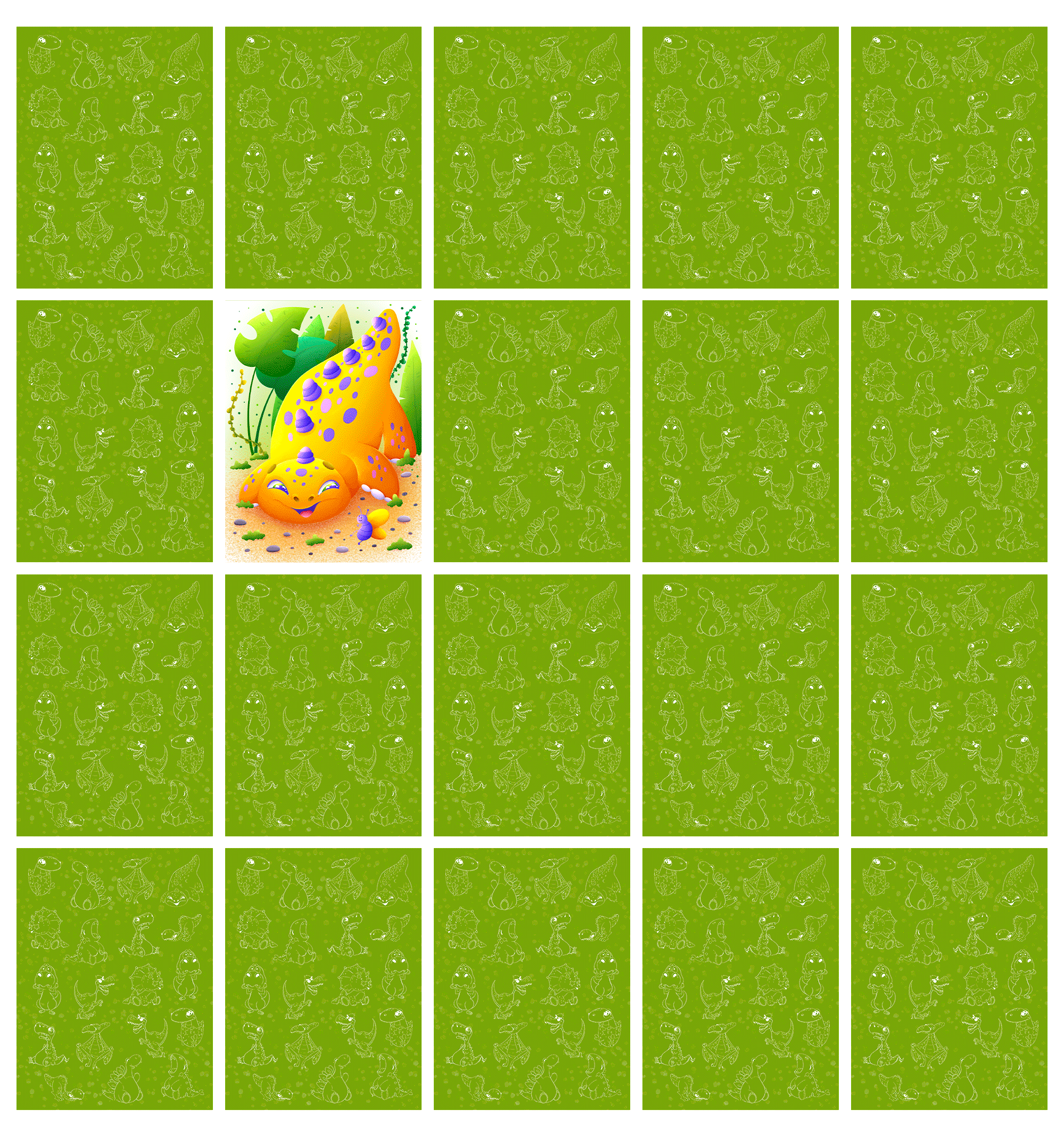 Детская настольная игра «ДиноМемори» — Изображение №11 — Брендинг, Иллюстрация на Dprofile