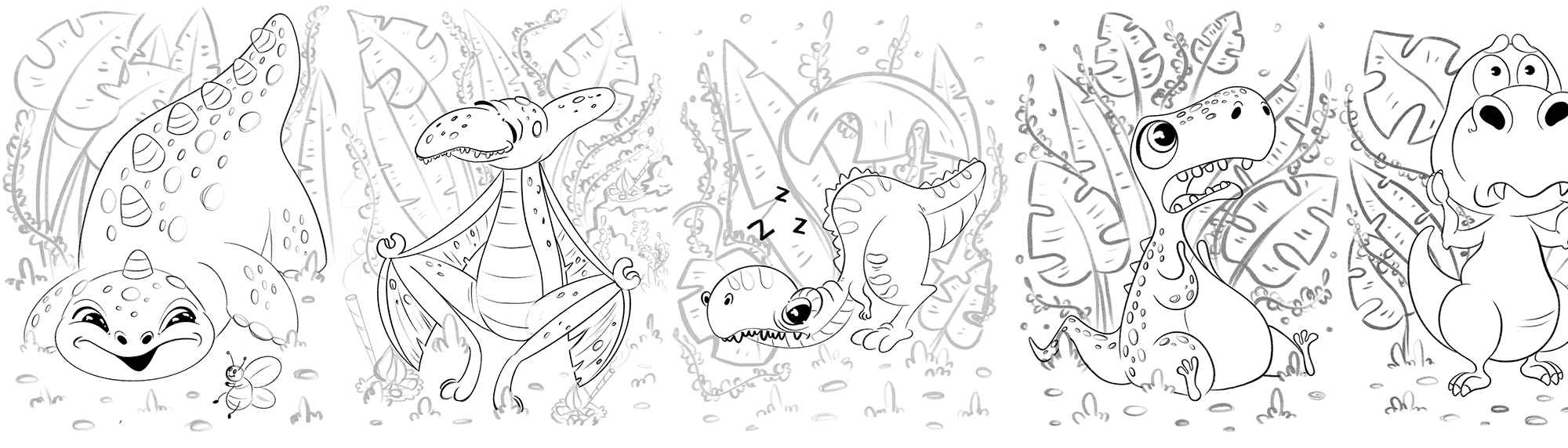 Детская настольная игра «ДиноМемори» — Изображение №7 — Брендинг, Иллюстрация на Dprofile