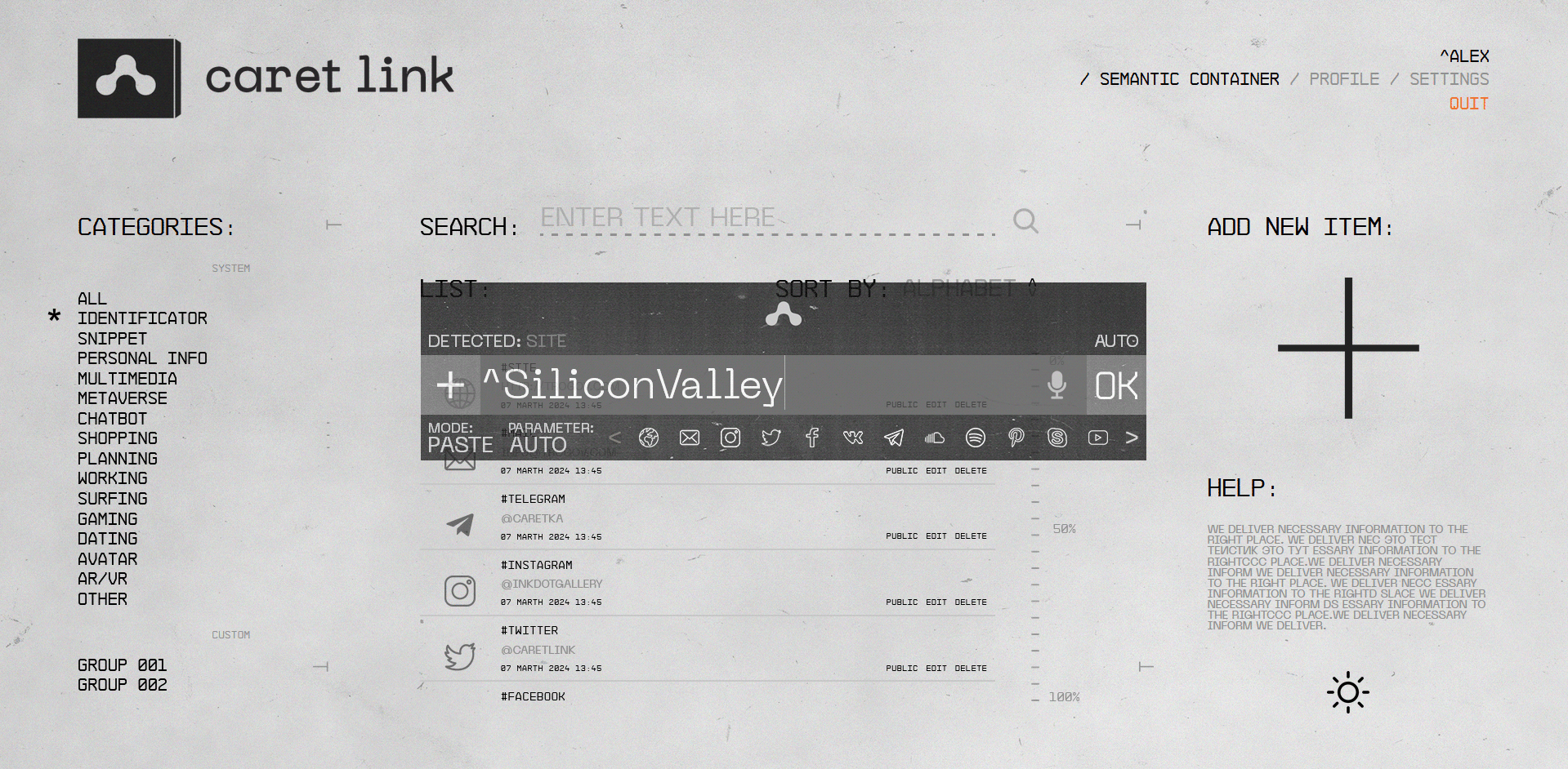 Caret.link Technologies — Изображение №7 — Интерфейсы, Брендинг на Dprofile