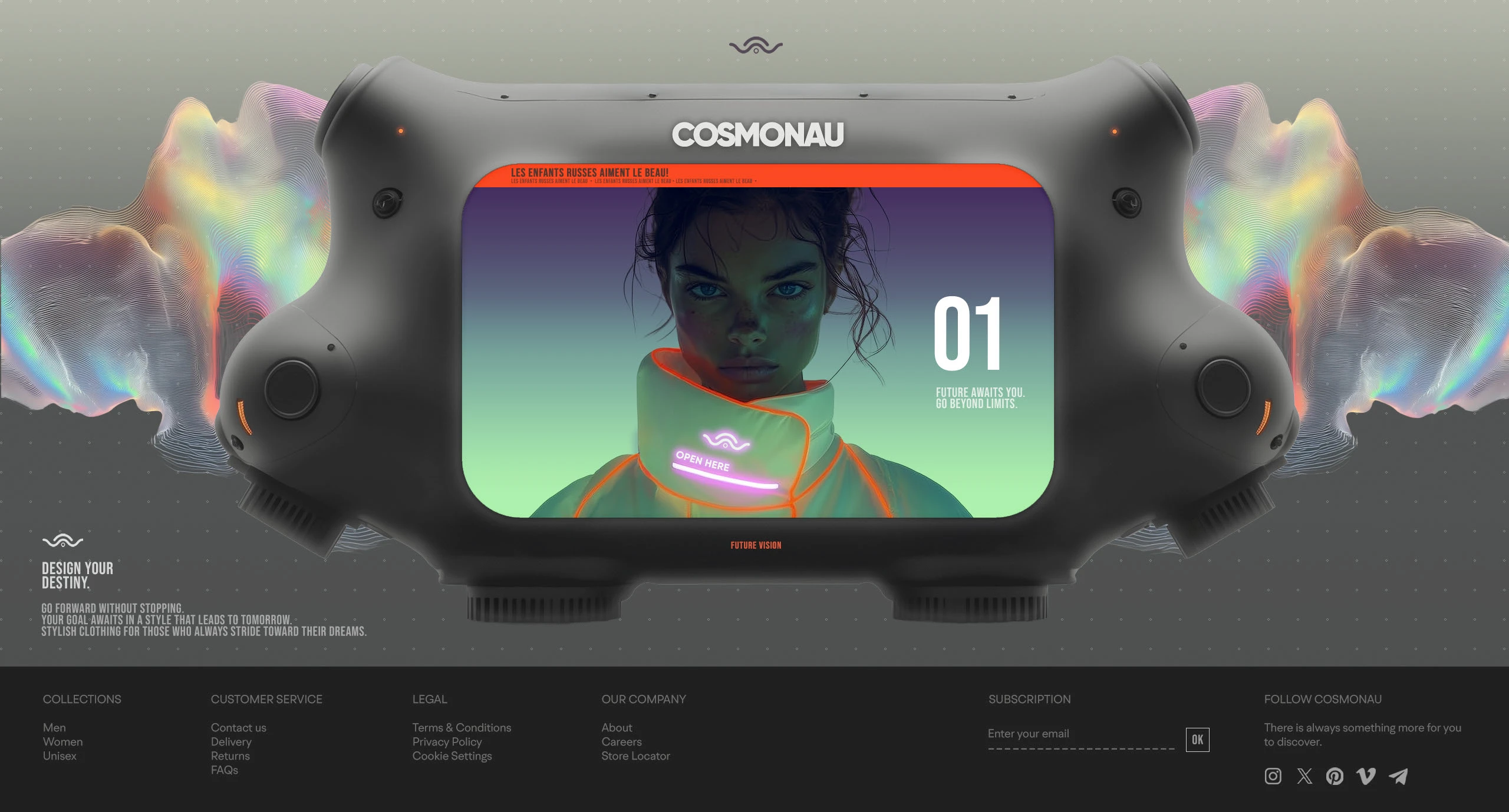 Cosmonau - Fashion brand — Изображение №1 — Интерфейсы, Брендинг на Dprofile