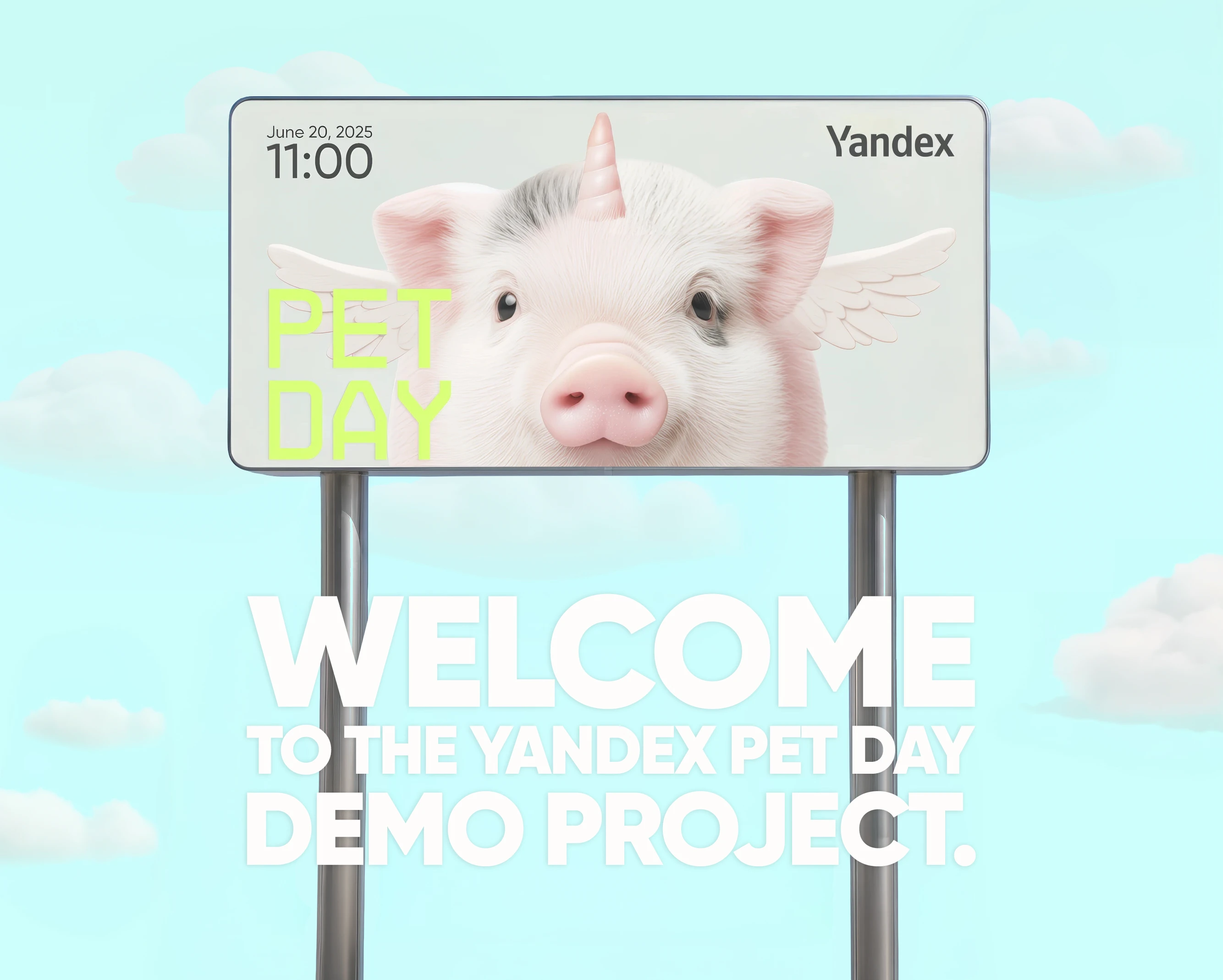 Yandex Pet Day - Landing page — Изображение №1 — Интерфейсы, Брендинг на Dprofile