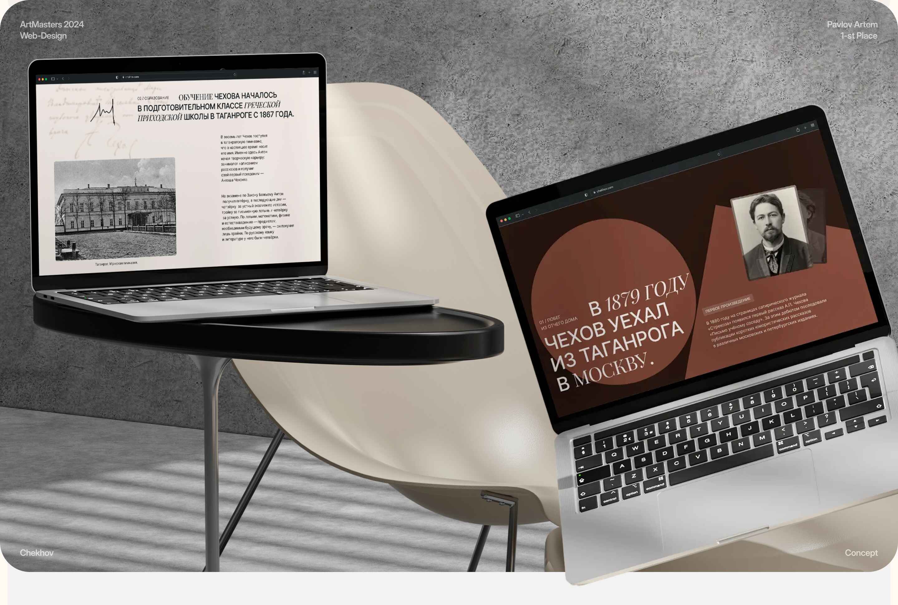 Чехов | ARTMASTERS 24 | 1ST PLACE — Изображение №4 — Интерфейсы на Dprofile
