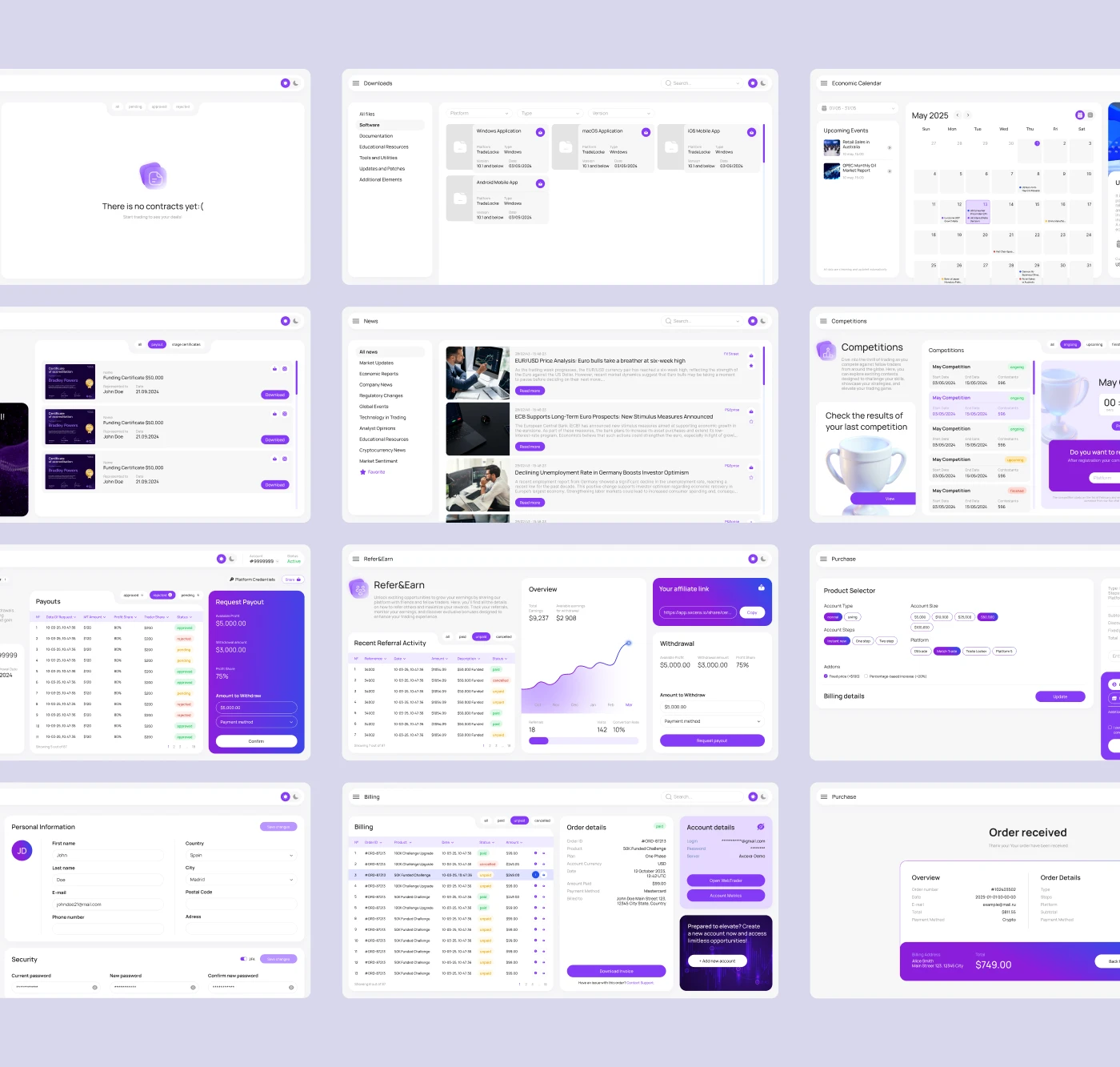 Trading Platform — Изображение №11 — Интерфейсы на Dprofile