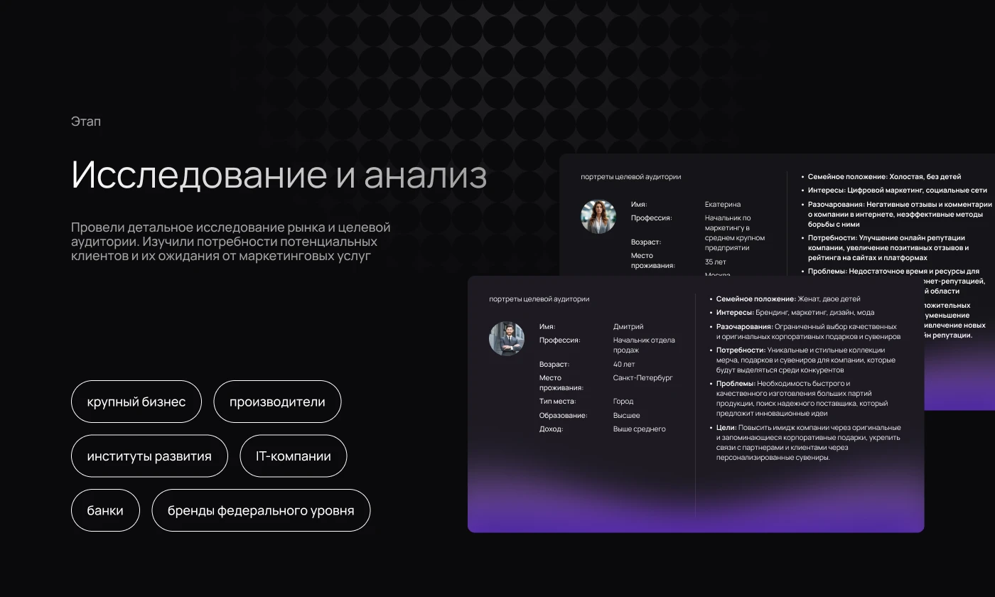Сайт для маркетингового агентства — Изображение №3 — Интерфейсы, Маркетинг на Dprofile