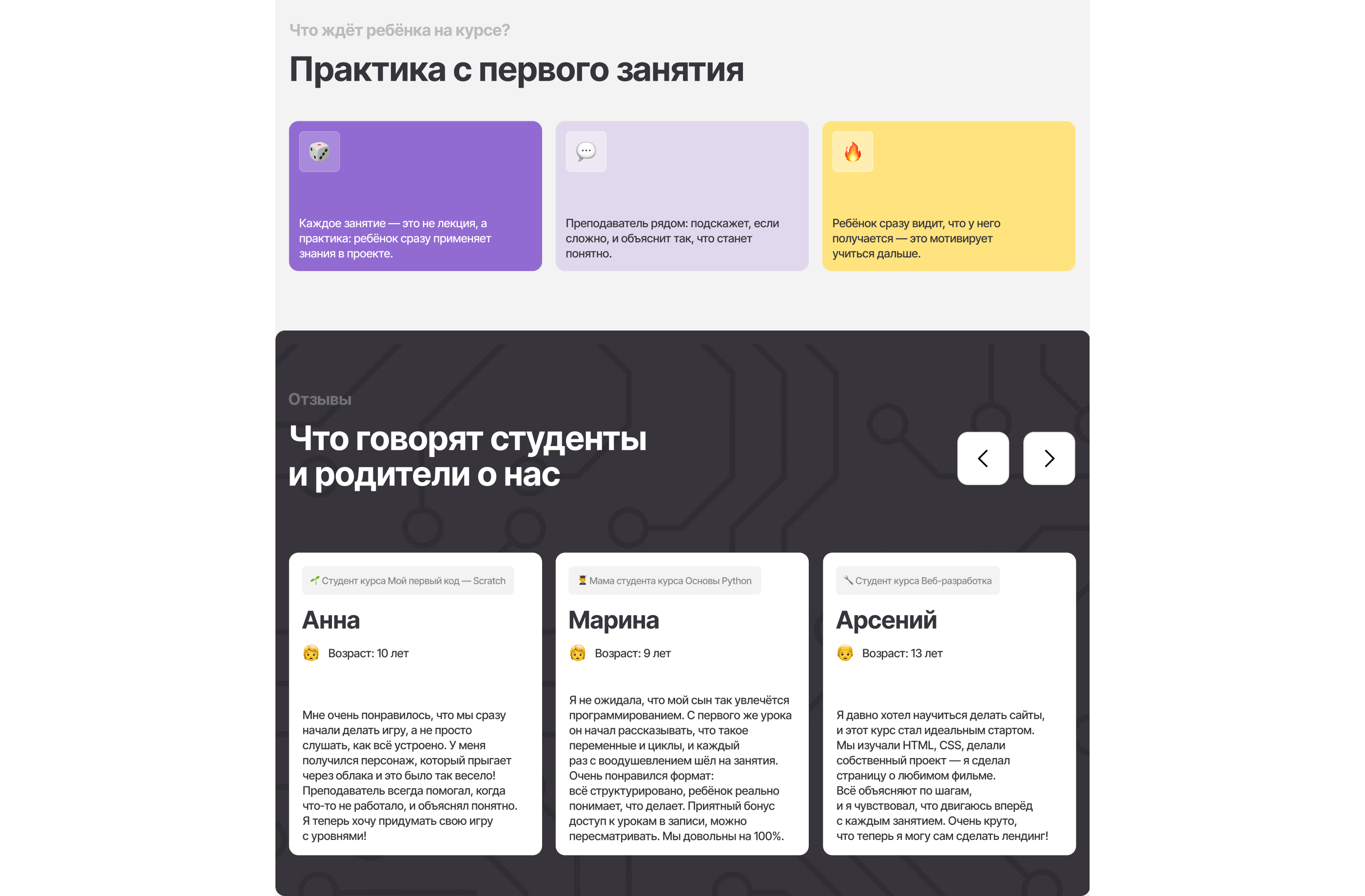 Cybrix — дизайн сайта онлайн-школы IT — Изображение №7 — Интерфейсы на Dprofile