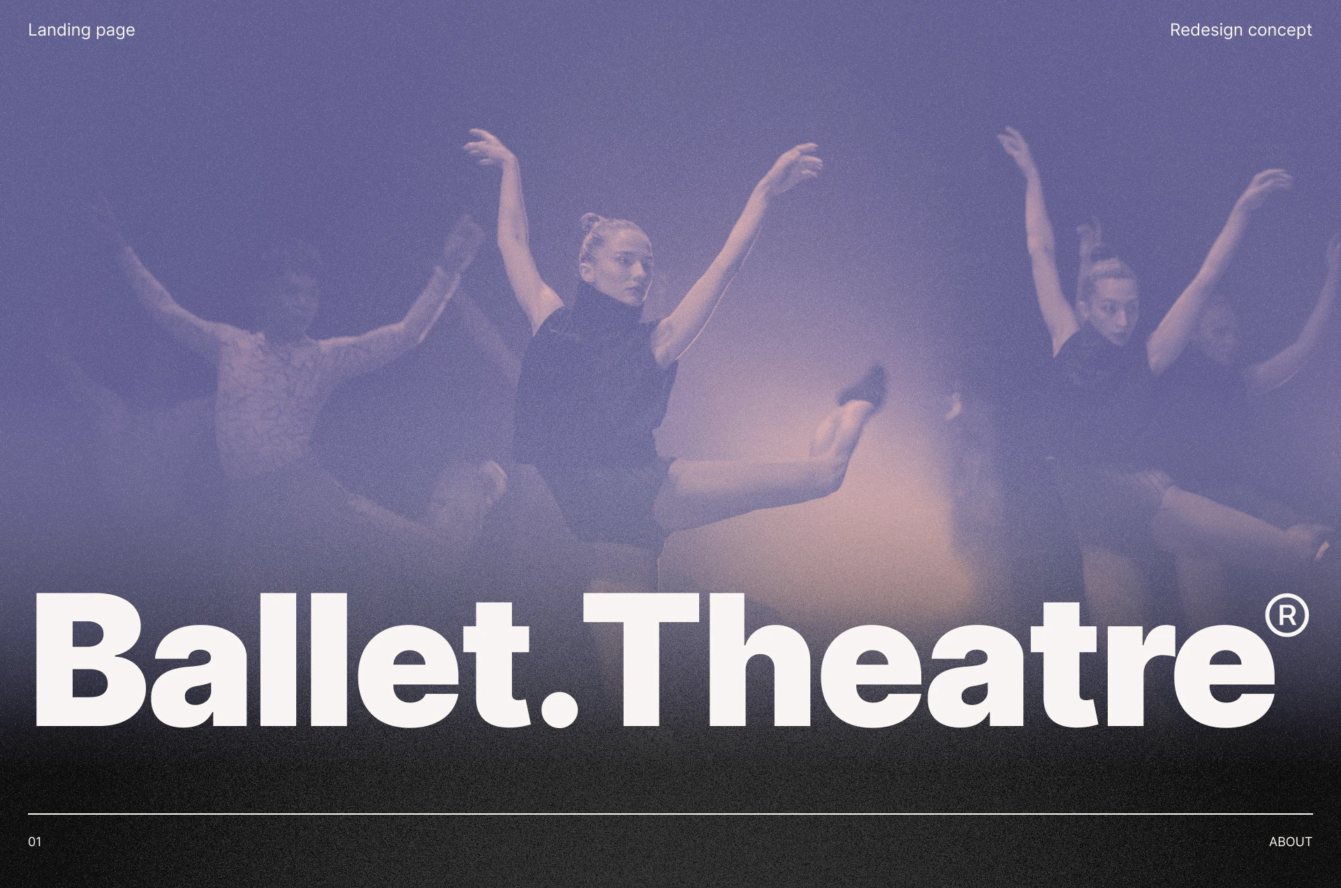 LANDING REDESIGN / Ballet.Theatre — Изображение №1 — Интерфейсы, Брендинг на Dprofile
