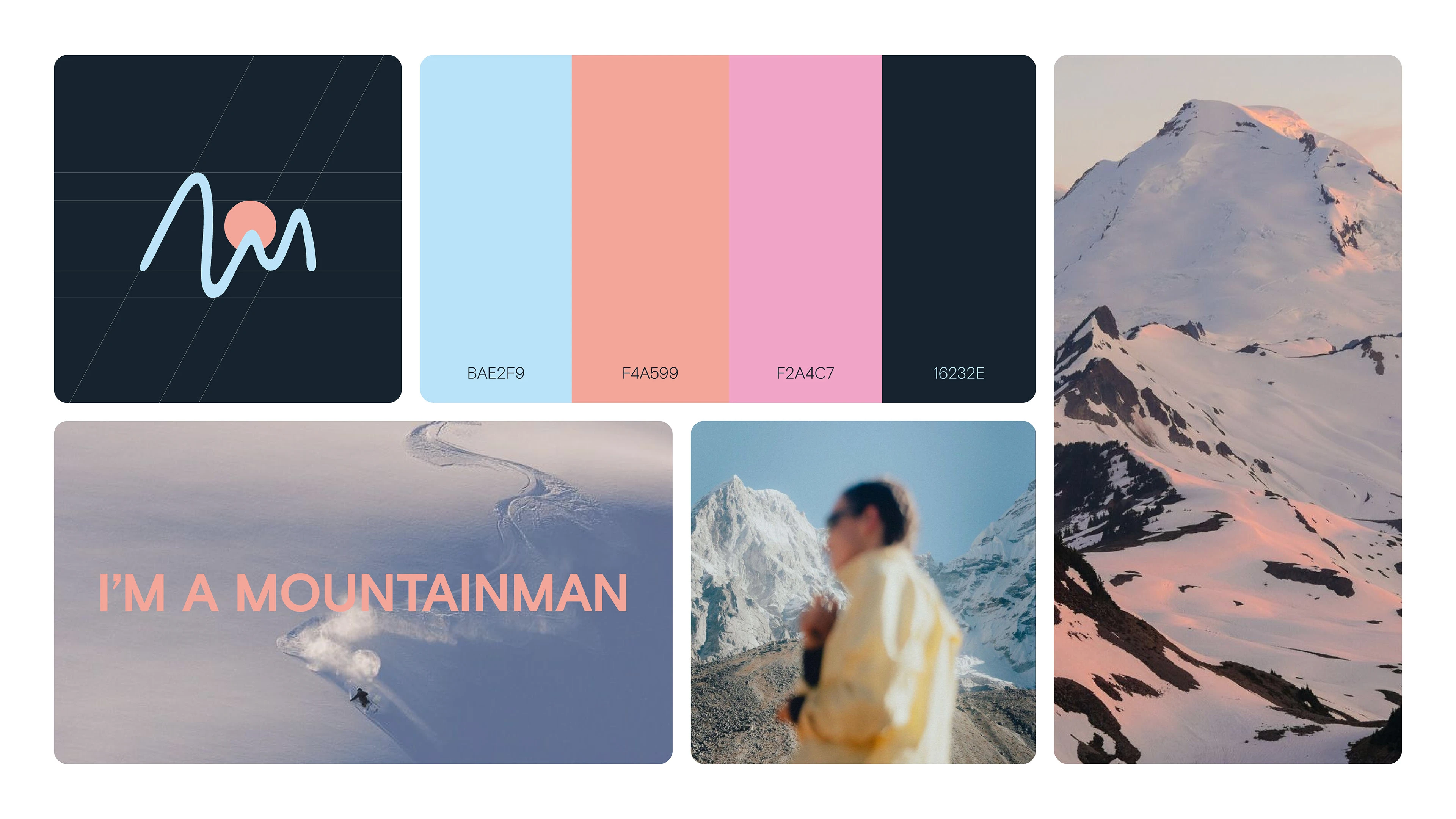 Brand identity MOUNTAINMAN (snowboarding clothing) — Изображение №1 — Брендинг на Dprofile