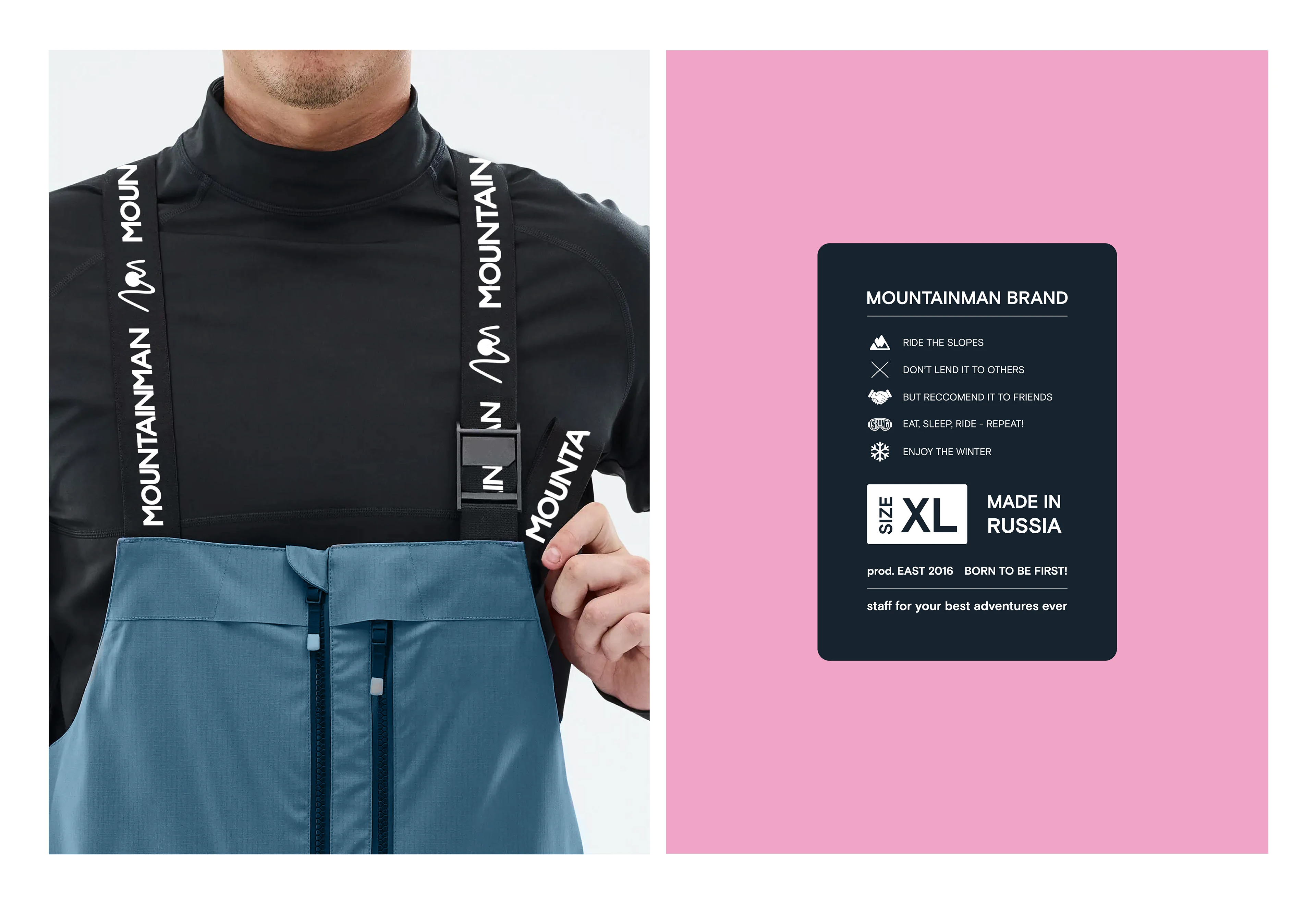 Brand identity MOUNTAINMAN (snowboarding clothing) — Изображение №10 — Брендинг на Dprofile