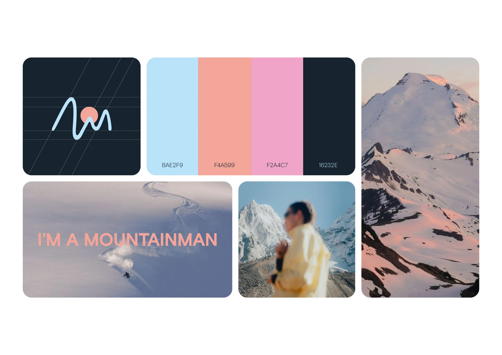 Brand identity MOUNTAINMAN (snowboarding clothing) — Изображение №2 — Брендинг на Dprofile