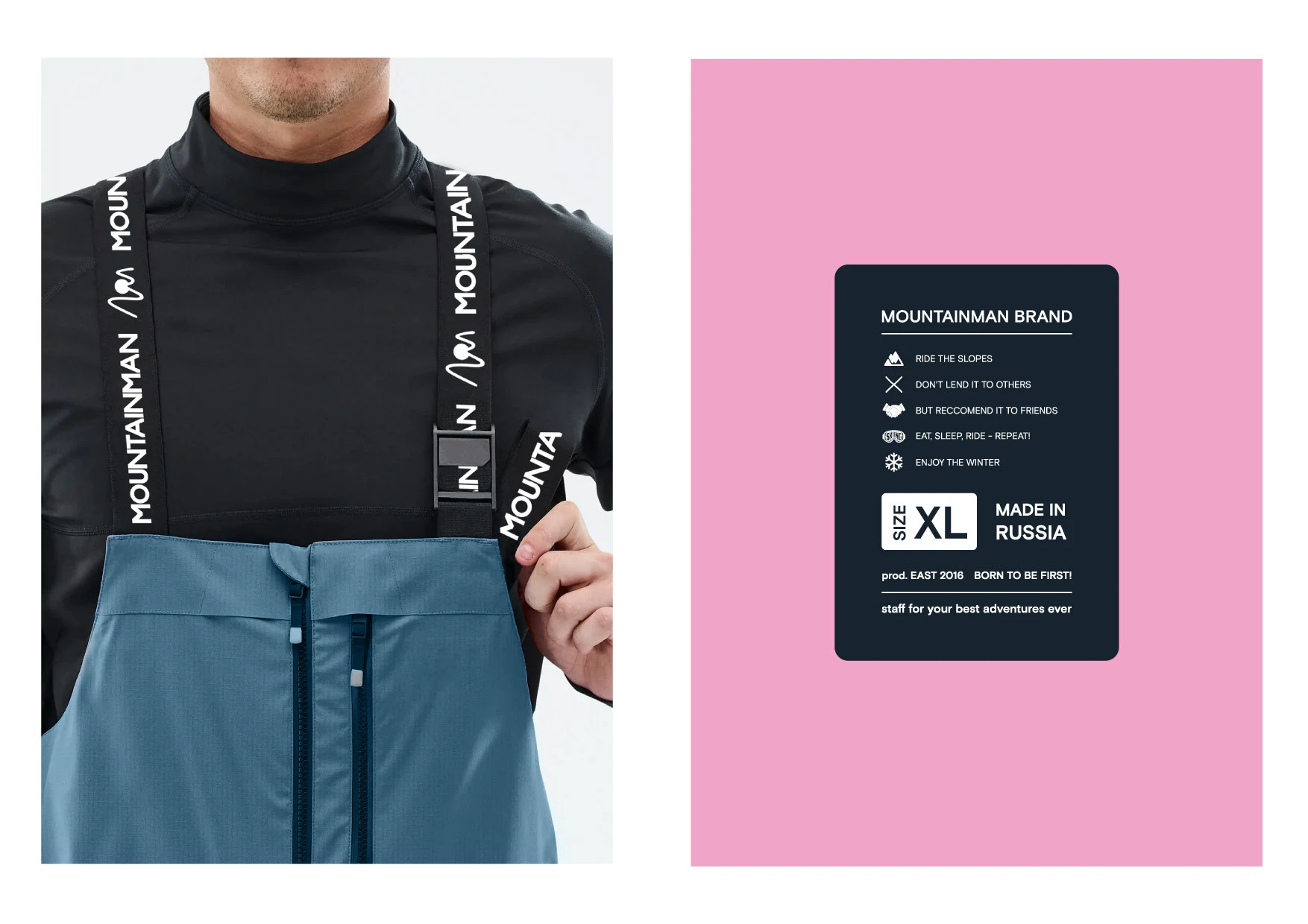Brand identity MOUNTAINMAN (snowboarding clothing) — Изображение №11 — Брендинг на Dprofile