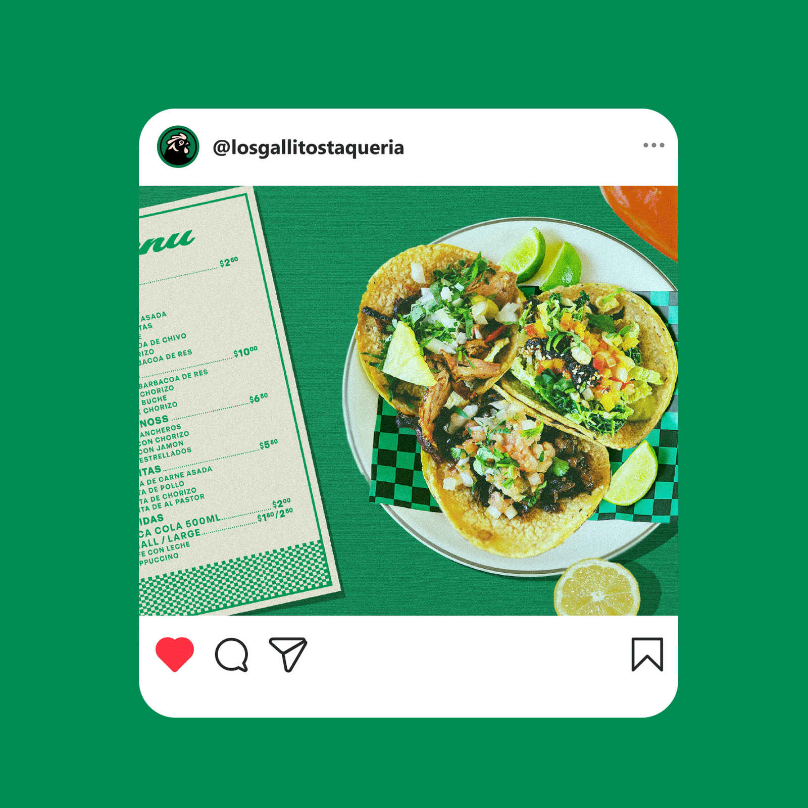 Los Gallitos Taqueria — Изображение №23 — Брендинг на Dprofile