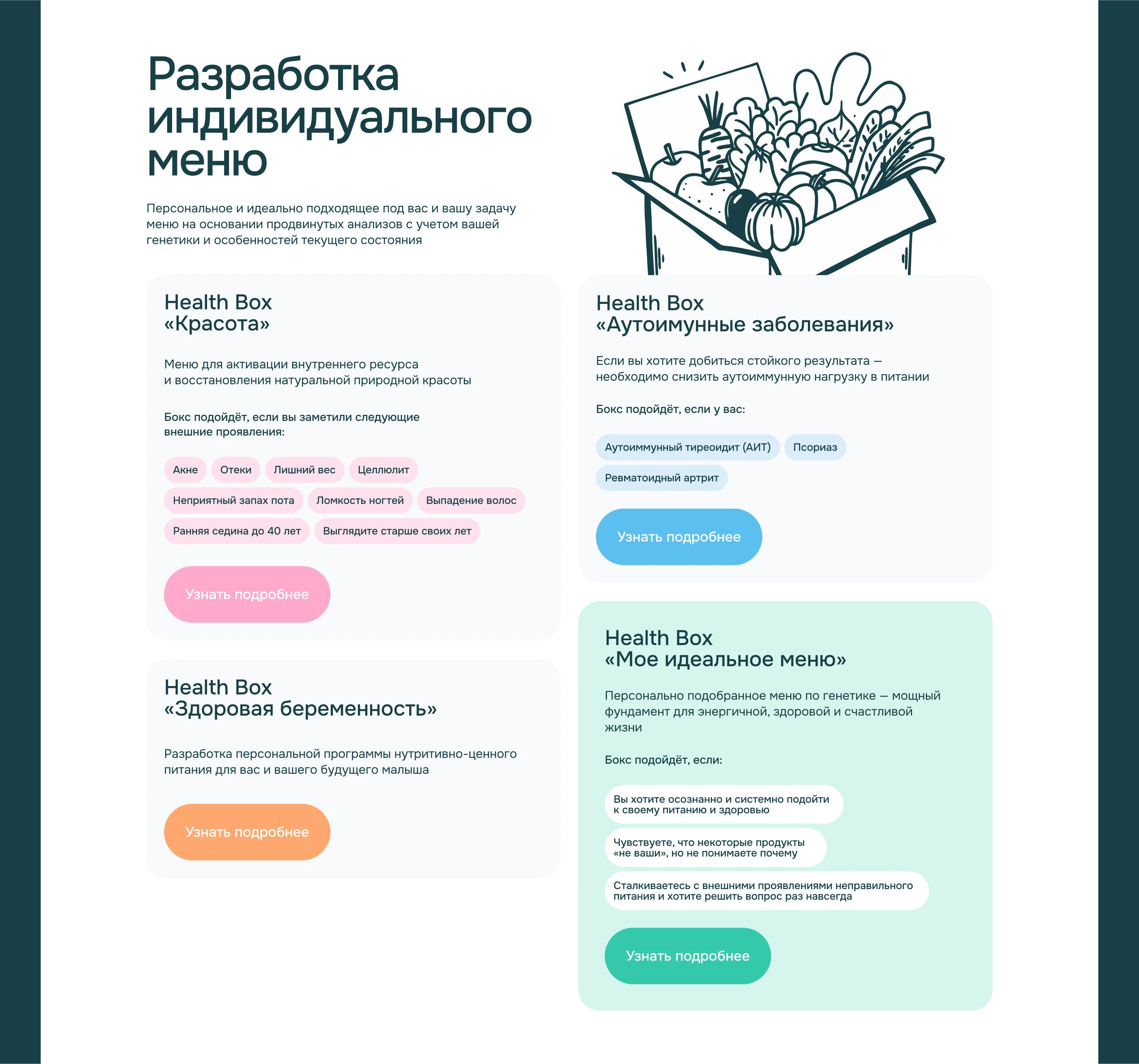 Сайт врача и нутрициолога (Landing page) — Изображение №15 — Интерфейсы на Dprofile