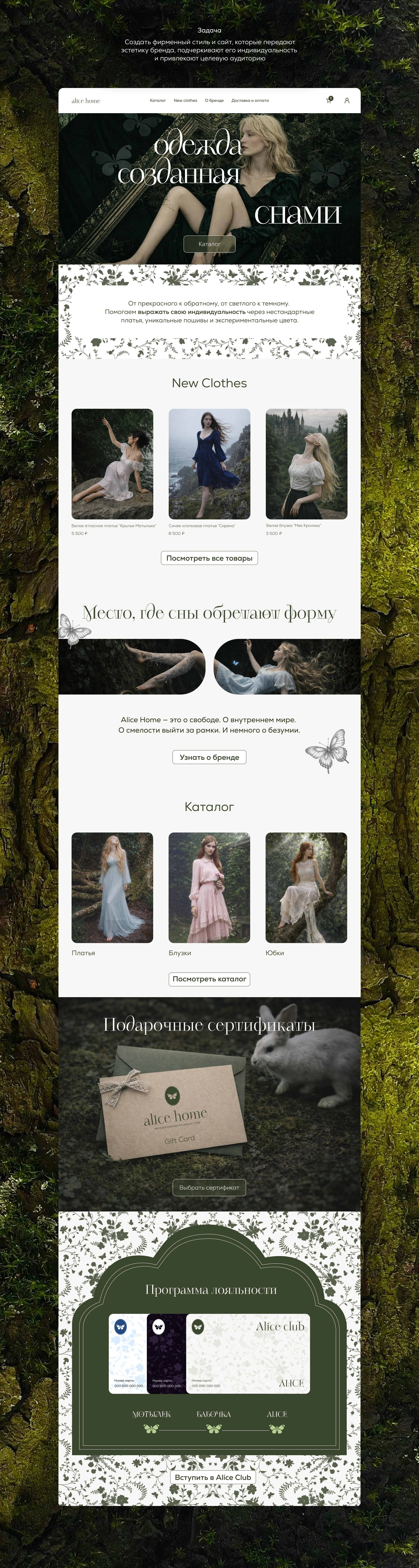 Alice Home: брендинг и интернет-магазин женской одежды — Изображение №3 — Интерфейсы, Брендинг на Dprofile
