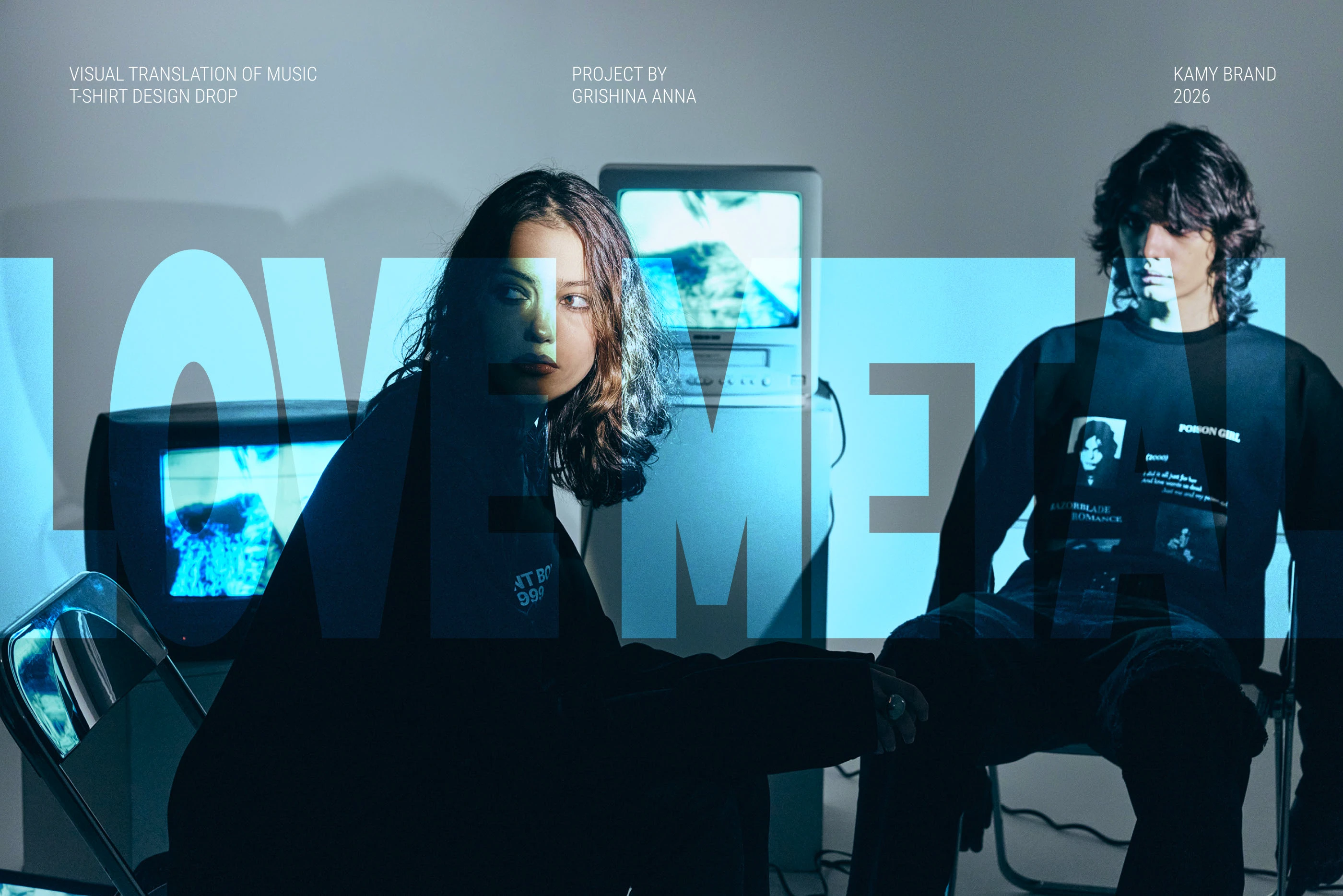 Love Metal — Merch Design for KAMY — Изображение №1 — Брендинг, Графика на Dprofile