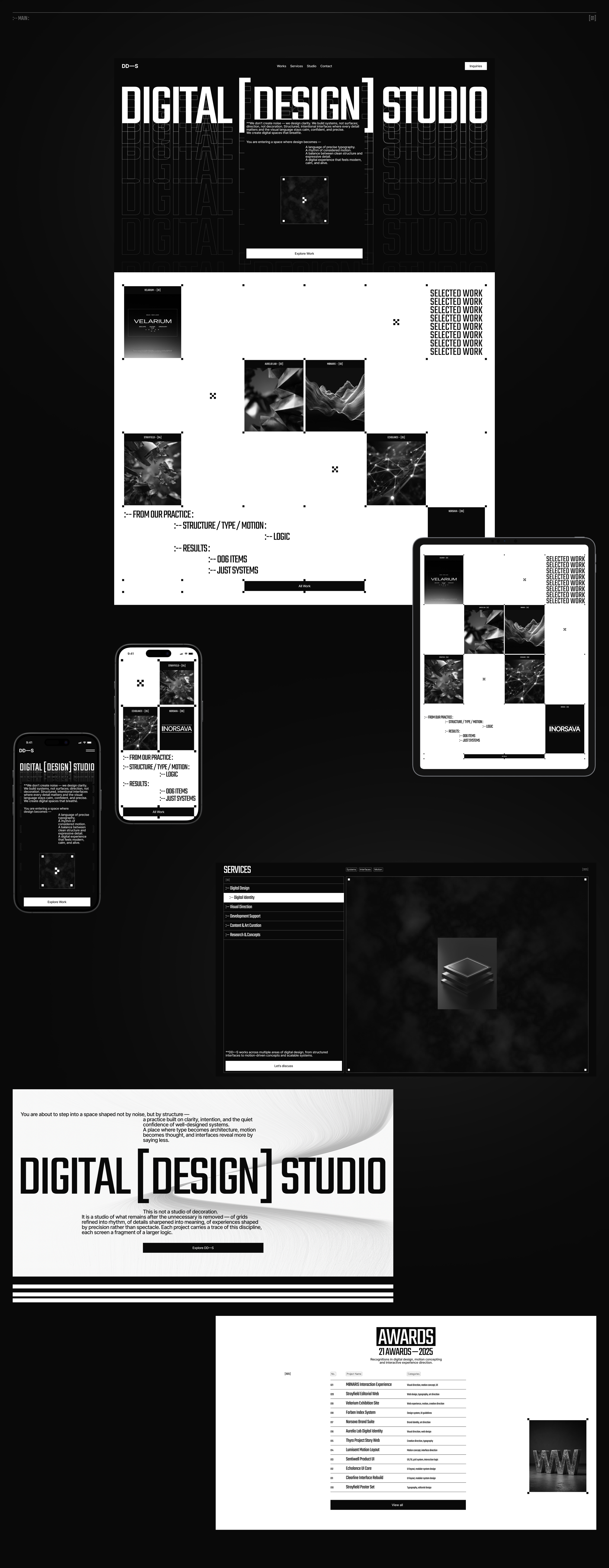 DD–S — Digital Design Studio | Corporate Website — Изображение №3 — Интерфейсы на Dprofile