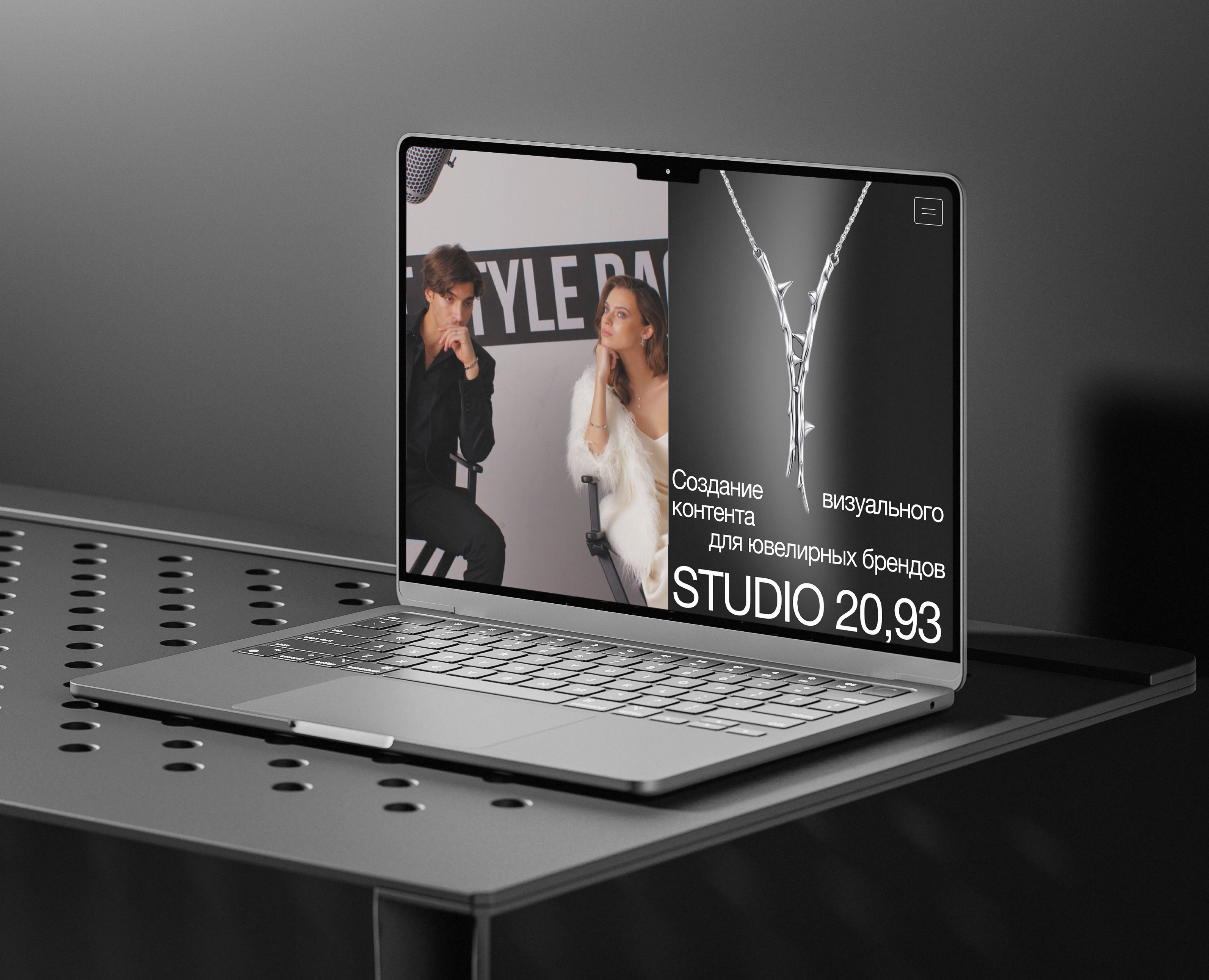 Website for Studio 20,93 — Интерфейсы на Dprofile