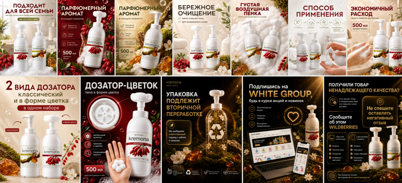 Kremona. Упаковка, айдентика и карточки товаров. — Изображение №45 — Брендинг на Dprofile