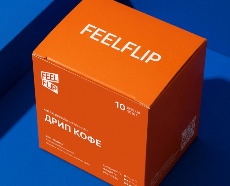 FeelFlip — Drip Coffee Packaging Design на Dprofile