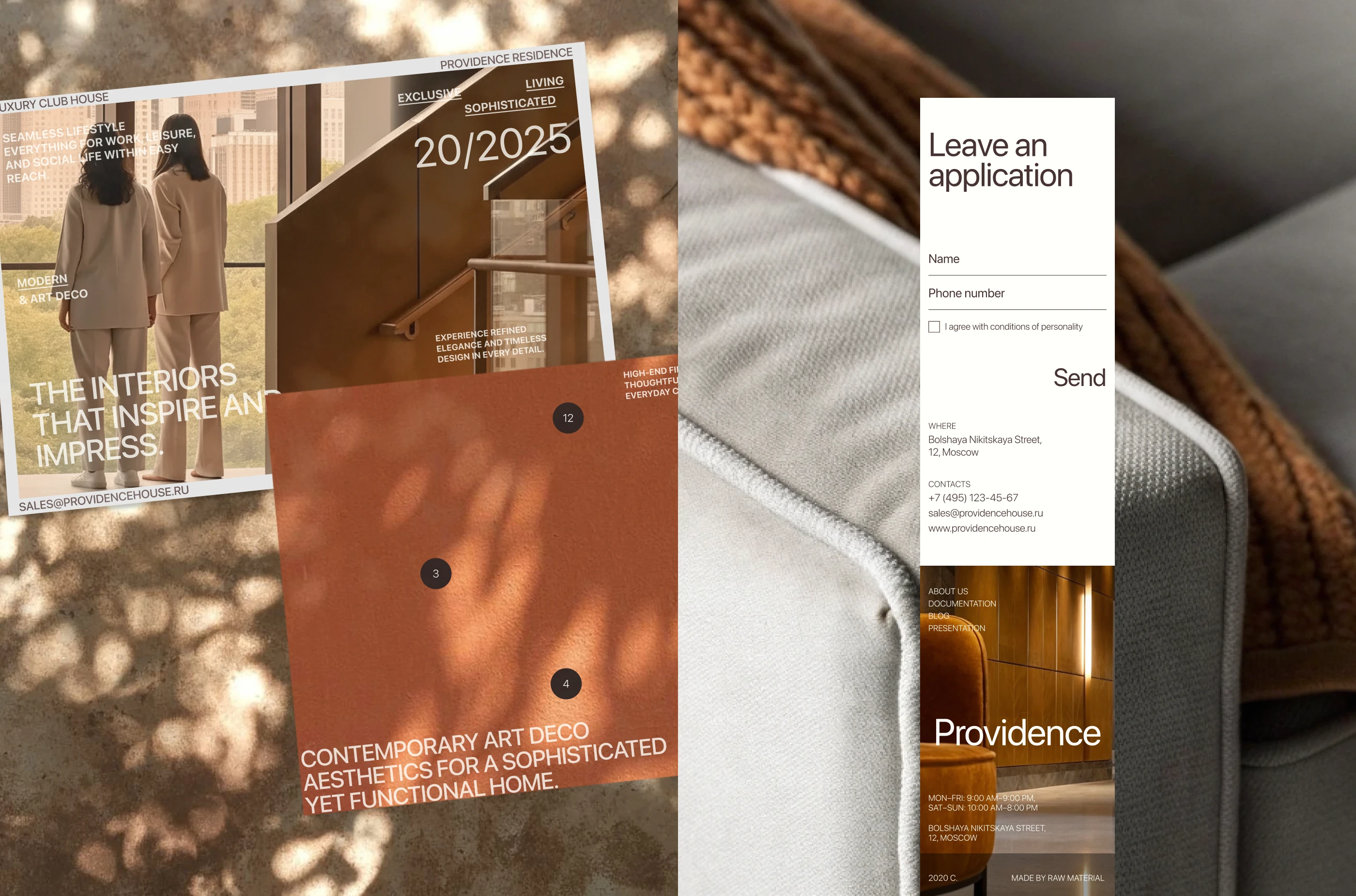 Providence Club House. Website Design. — Изображение №21 — Интерфейсы, Графика на Dprofile