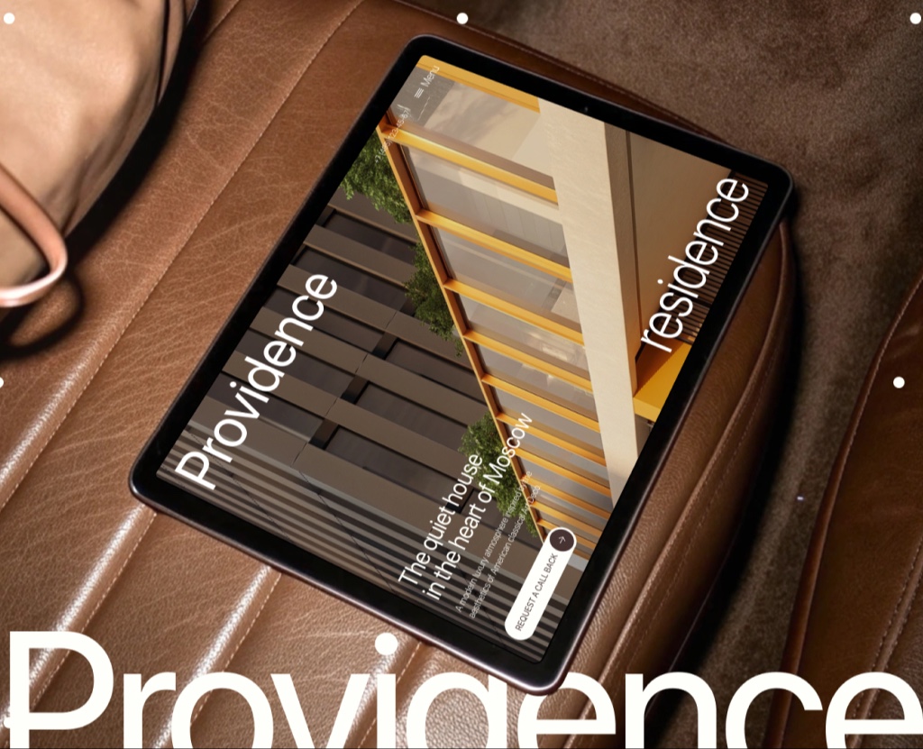 Providence Club House. Website Design. — Интерфейсы, Графика на Dprofile