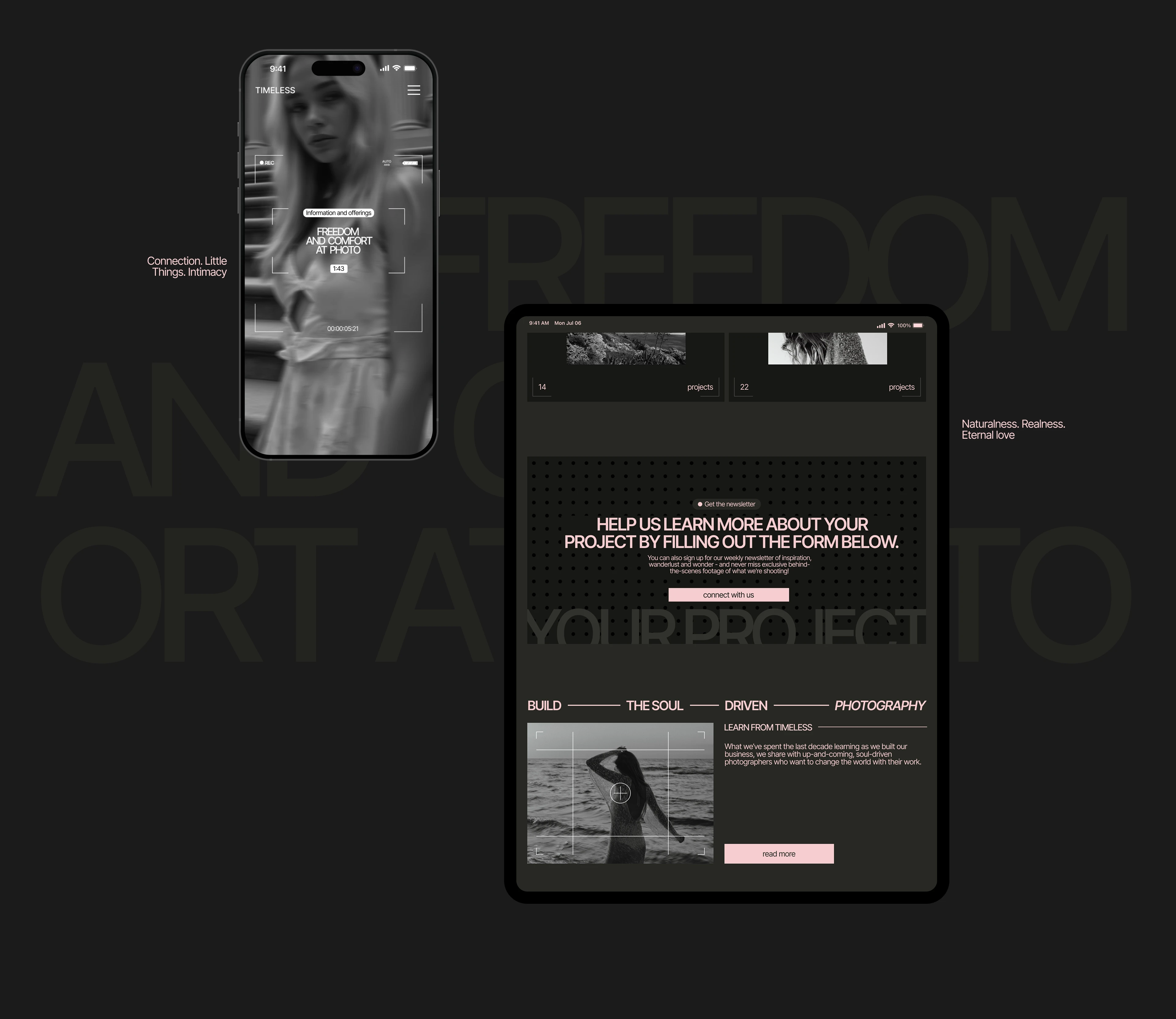 Timeless Agency Website — Изображение №8 — Интерфейсы, Брендинг на Dprofile