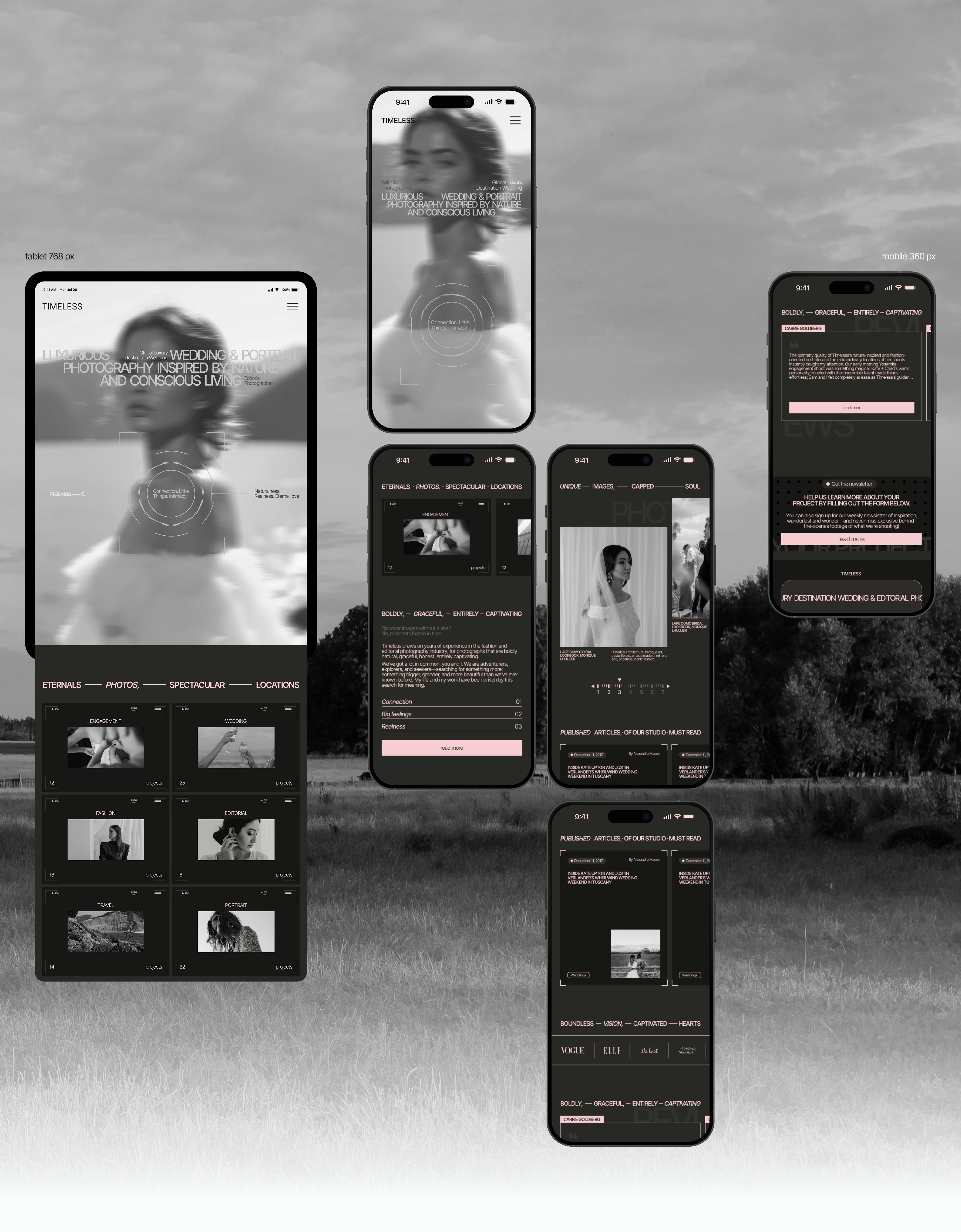 Timeless Agency Website — Изображение №4 — Интерфейсы, Брендинг на Dprofile