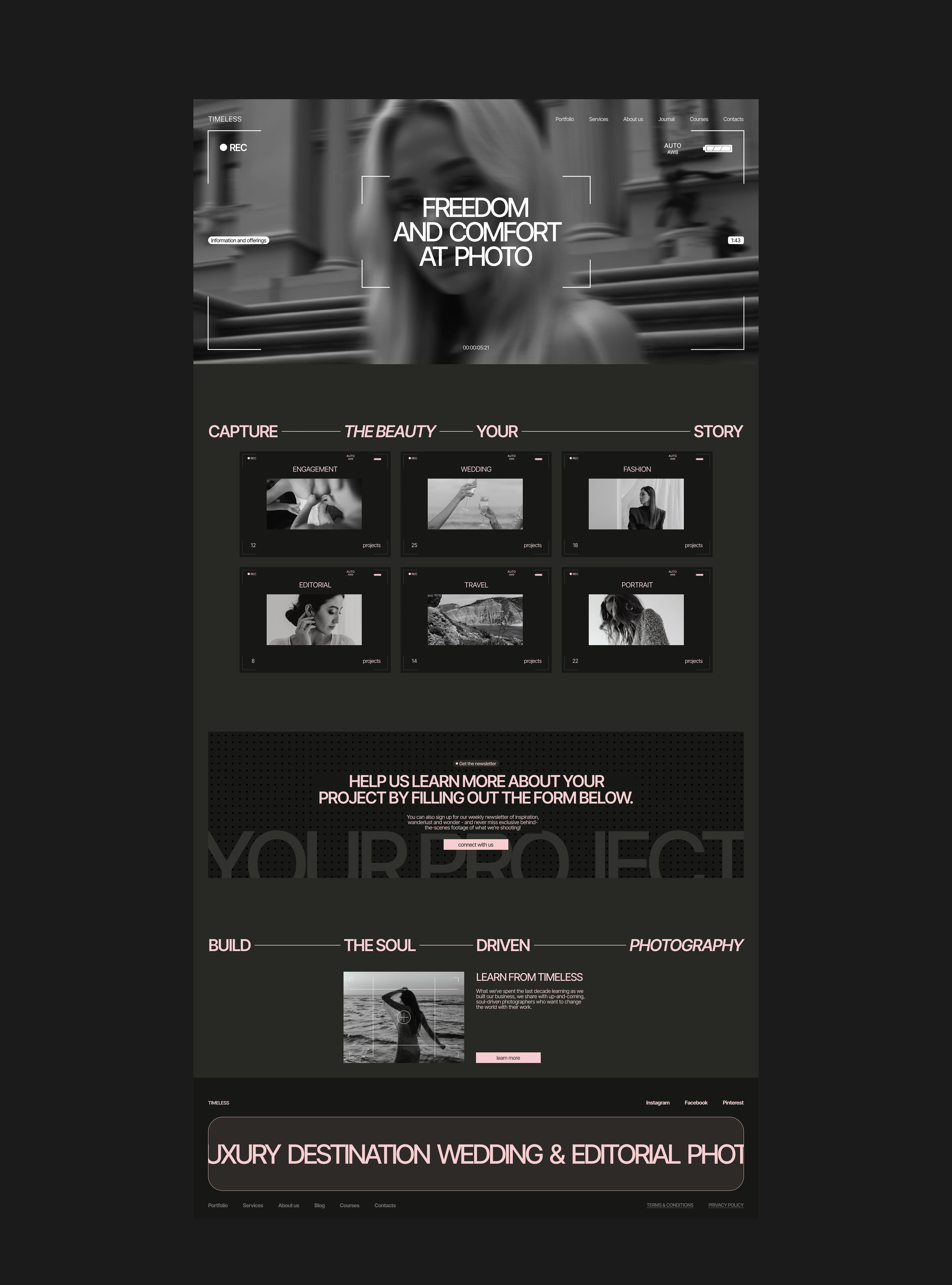 Timeless Agency Website — Изображение №7 — Интерфейсы, Брендинг на Dprofile