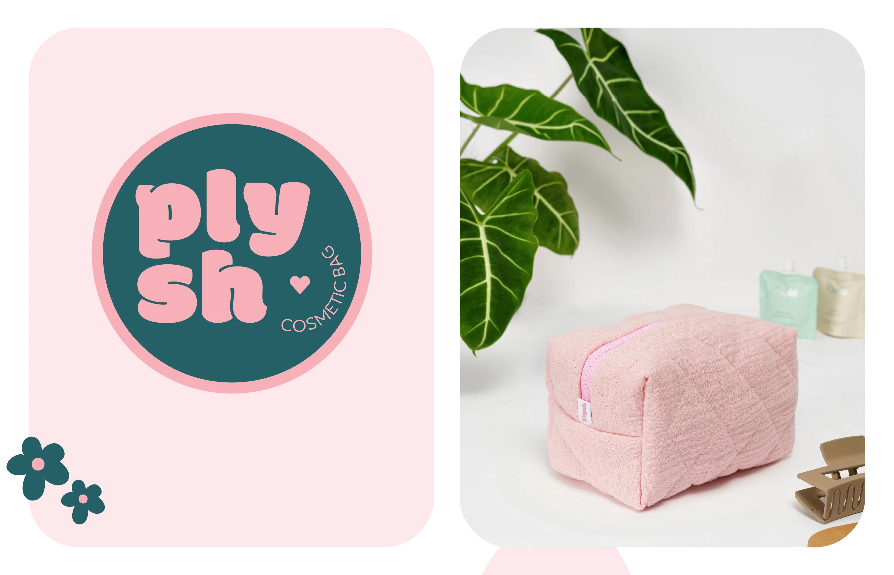 Фирменный стиль бренда косметичек PLYSH — Изображение №1 — Брендинг на Dprofile
