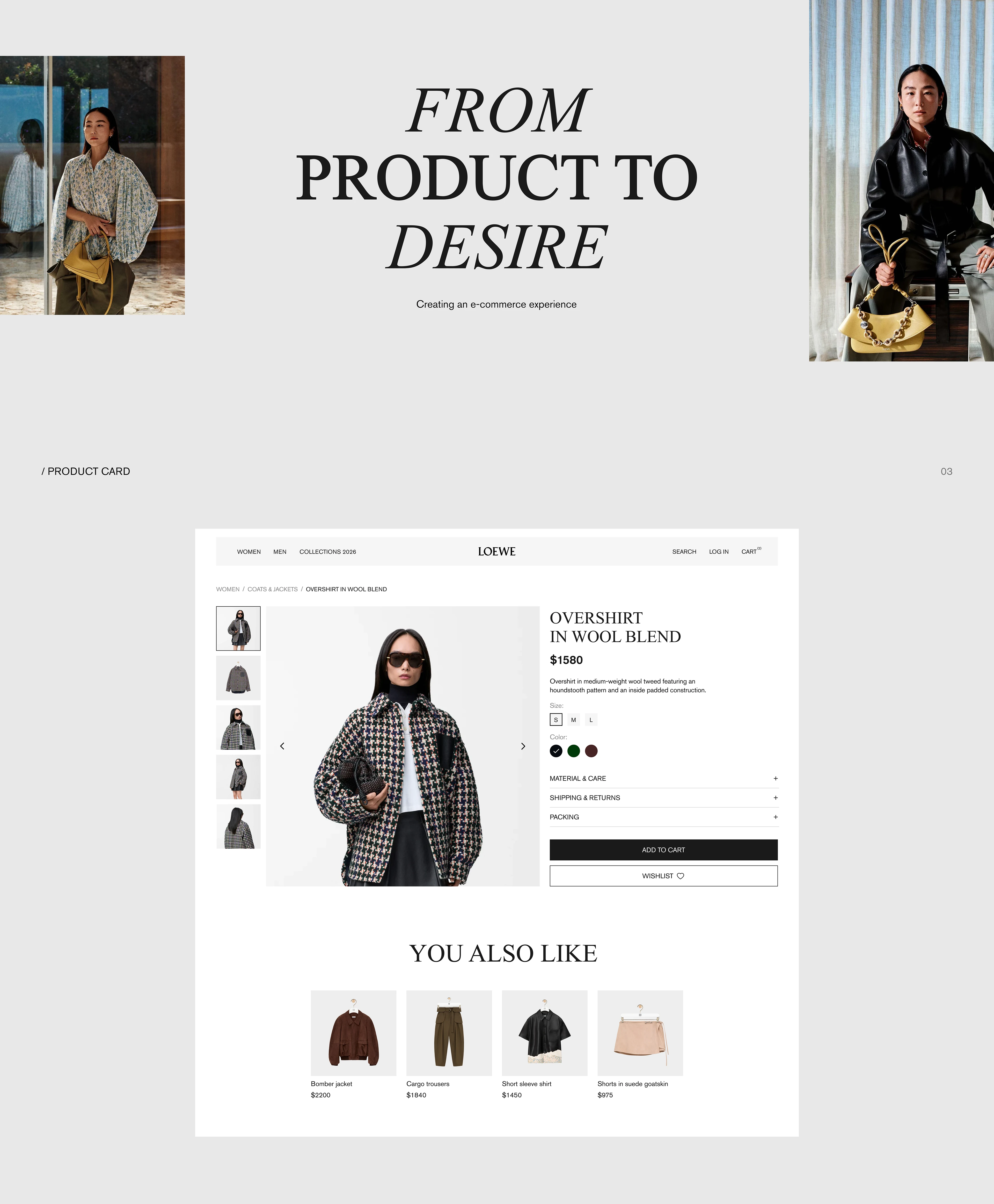 LOEWE | Интернет-магазин одежды — Изображение №5 — Интерфейсы на Dprofile