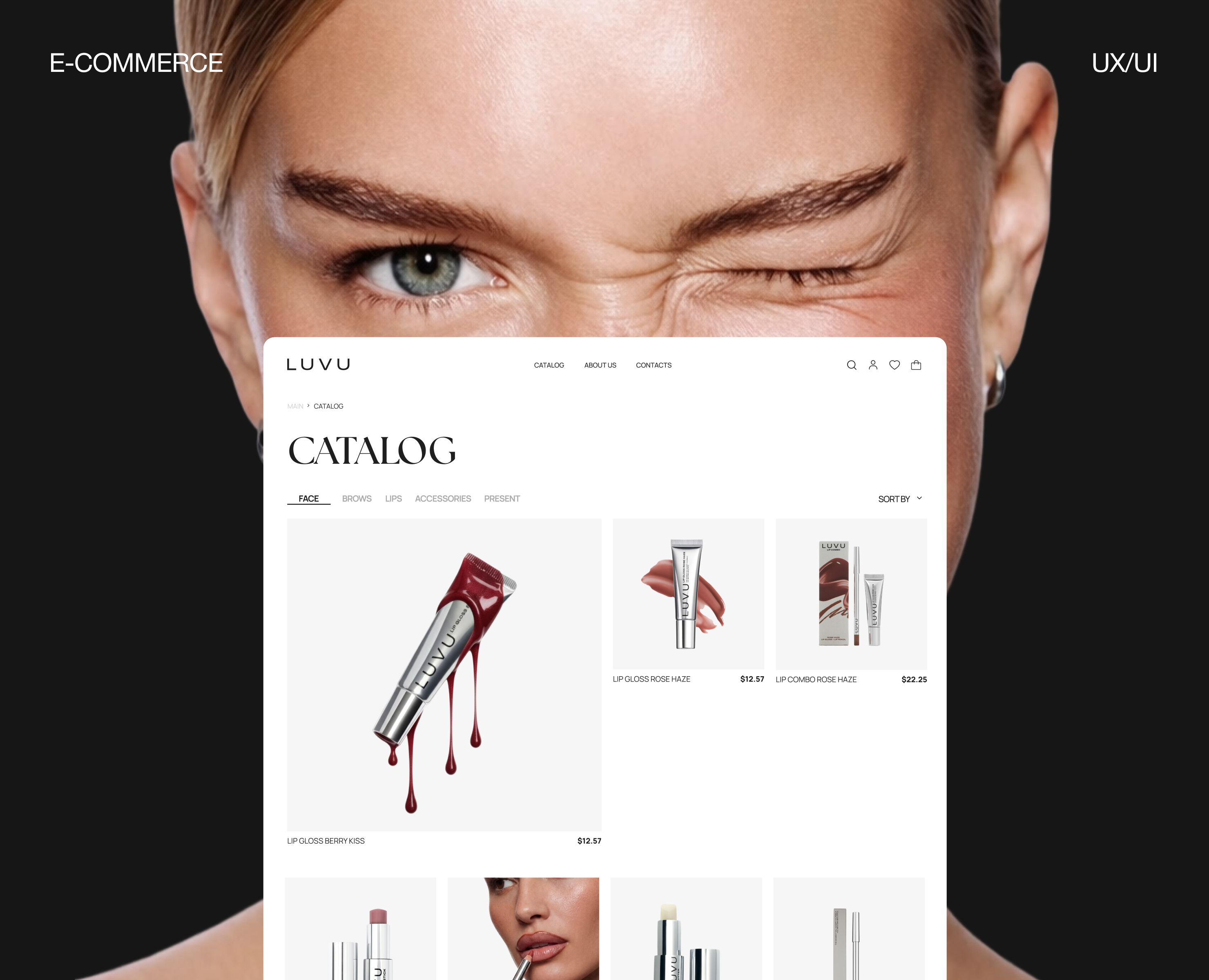 LUVU | Редизайн интернет-магазина — Интерфейсы на Dprofile