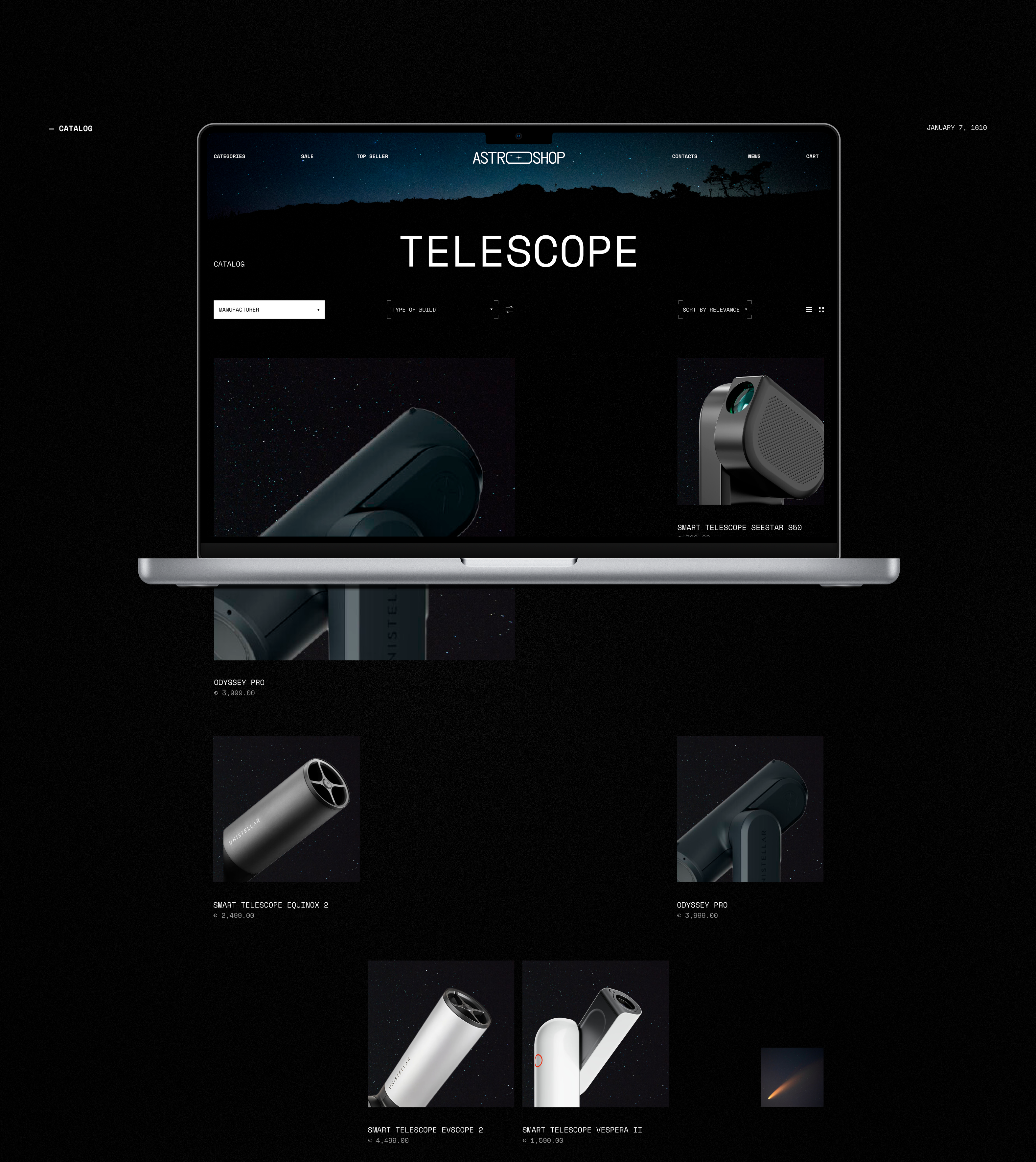 ASTROSHOP l Website redesign — Изображение №5 — Интерфейсы на Dprofile