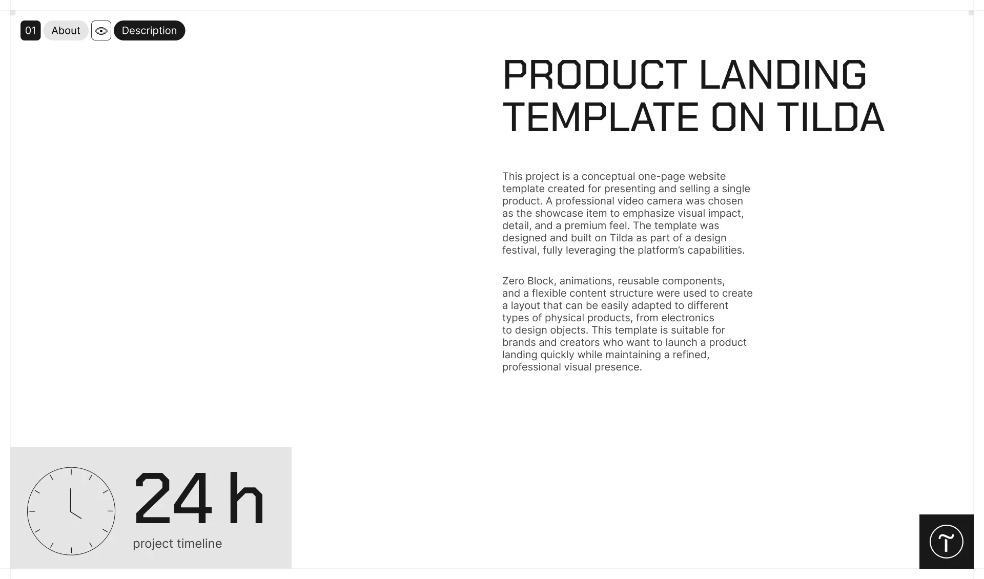Landing page template XVISION — Изображение №2 — Интерфейсы на Dprofile