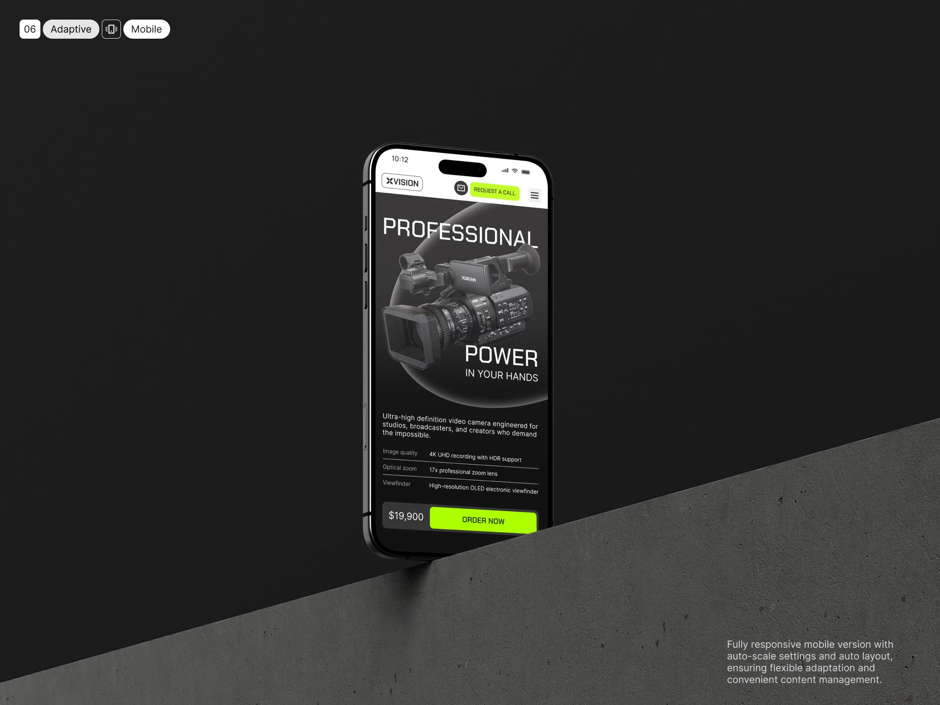 Landing page template XVISION — Изображение №9 — Интерфейсы на Dprofile
