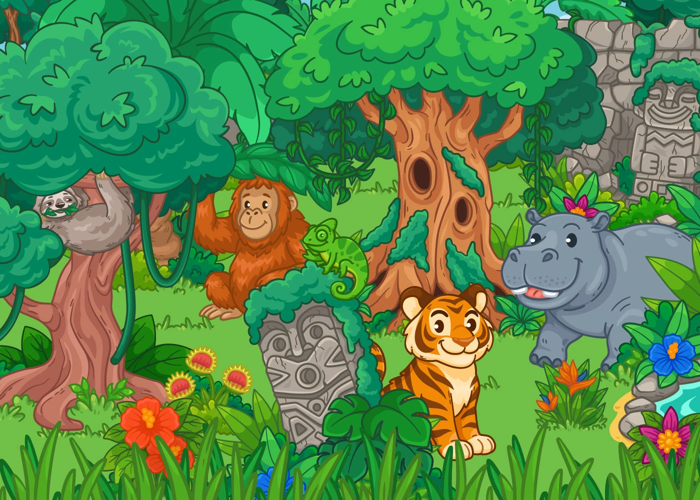 Детская казуальная игра для мобильных телефонов — Изображение №1 — Интерфейсы, Иллюстрация на Dprofile