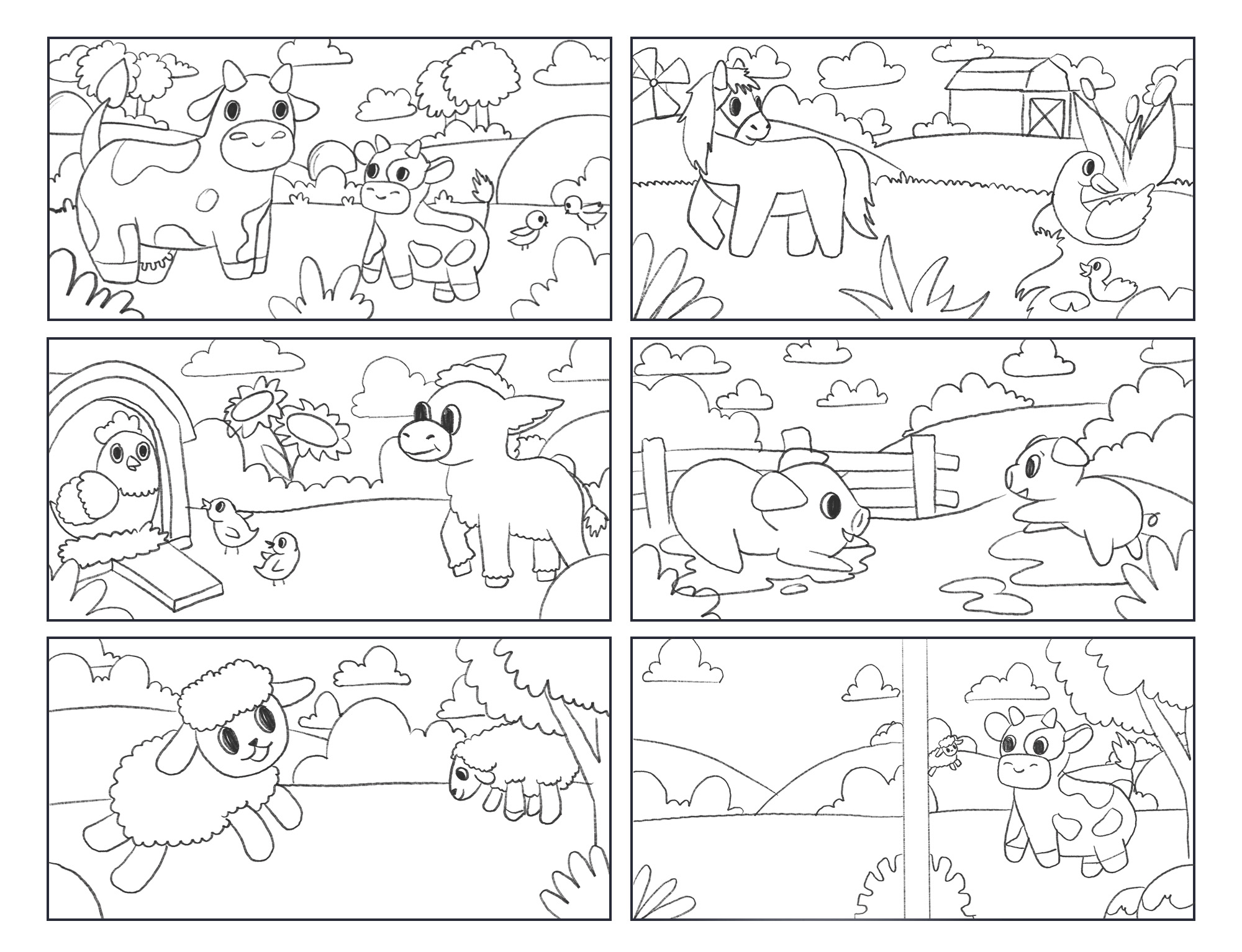 Детская тактильная книга. Животные. Ферма — Изображение №4 — Иллюстрация, Графика на Dprofile