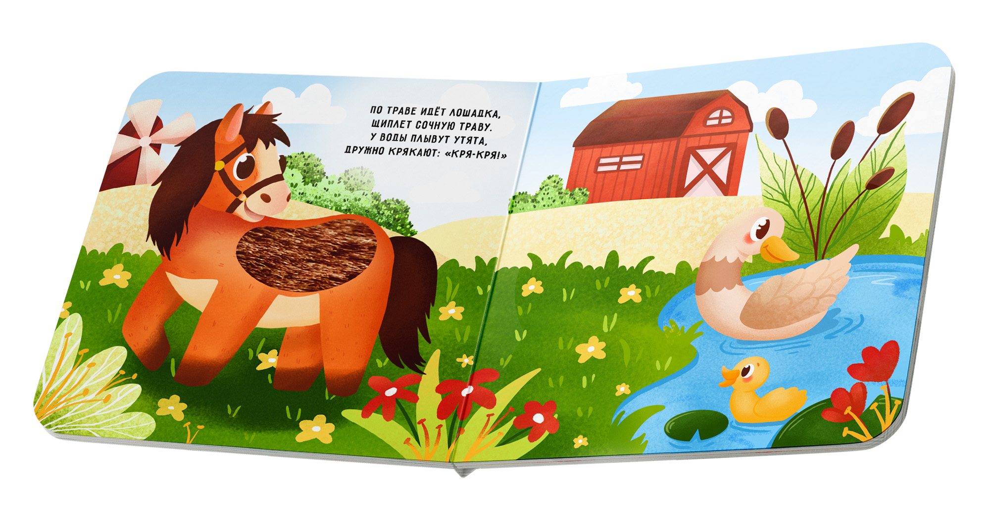Детская тактильная книга. Животные. Ферма — Изображение №6 — Иллюстрация, Графика на Dprofile