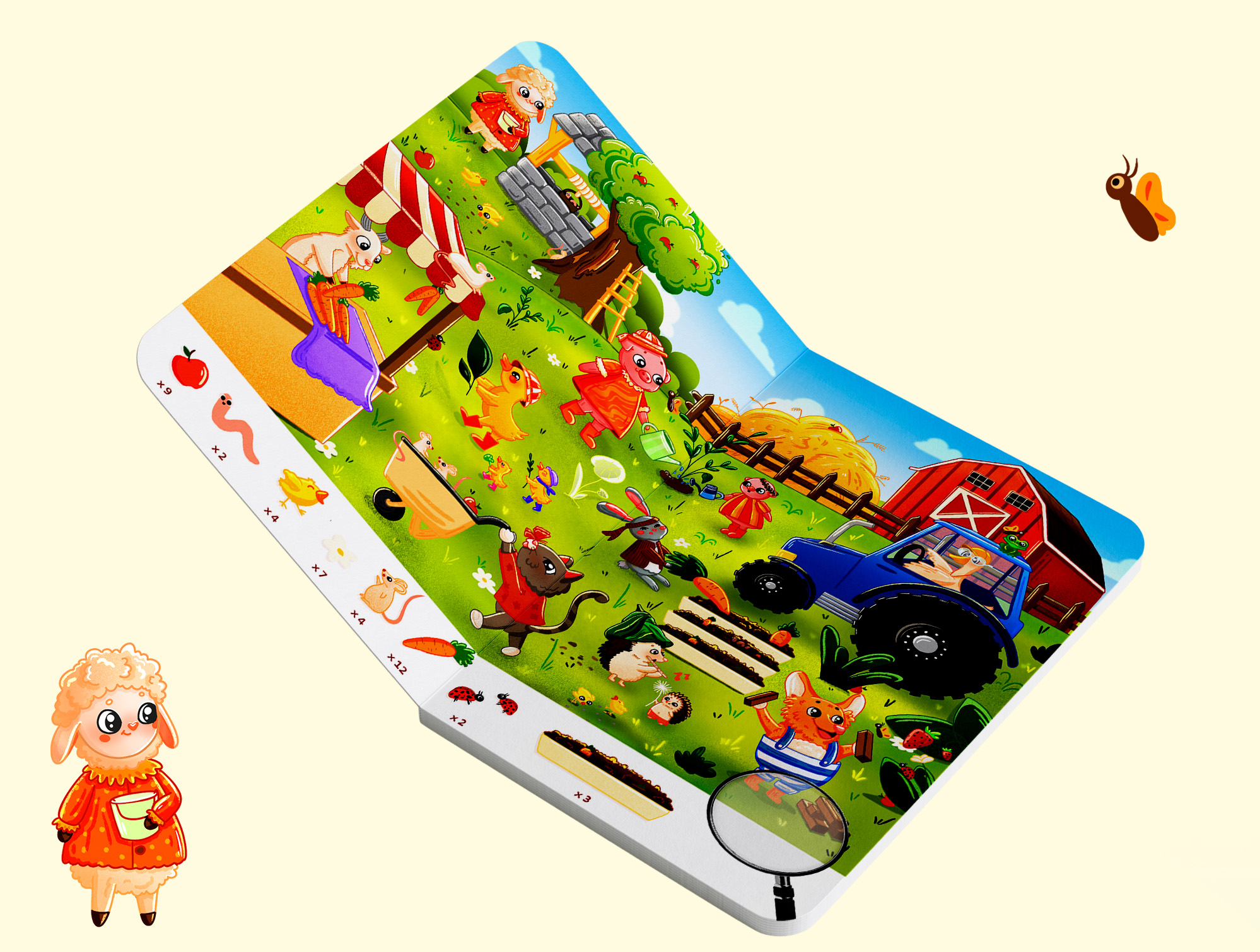 Детский виммельбух "Ферма" — Изображение №8 — Иллюстрация на Dprofile