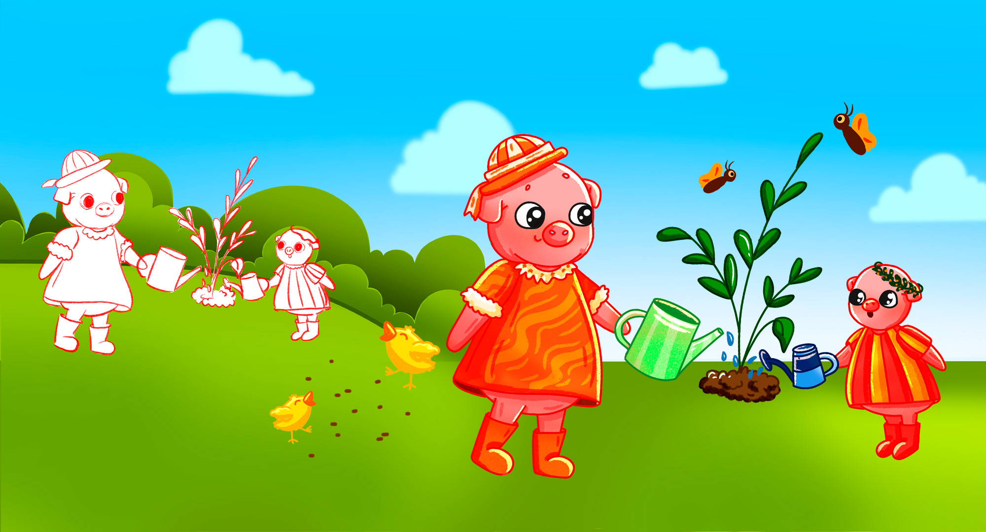 Детский виммельбух "Ферма" — Изображение №5 — Иллюстрация на Dprofile