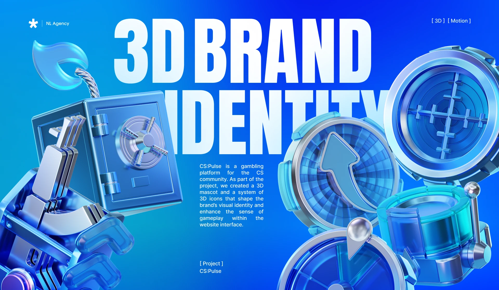 3D Brand Identity | CS:Pulse — Изображение №1 — Брендинг, Иллюстрация на Dprofile