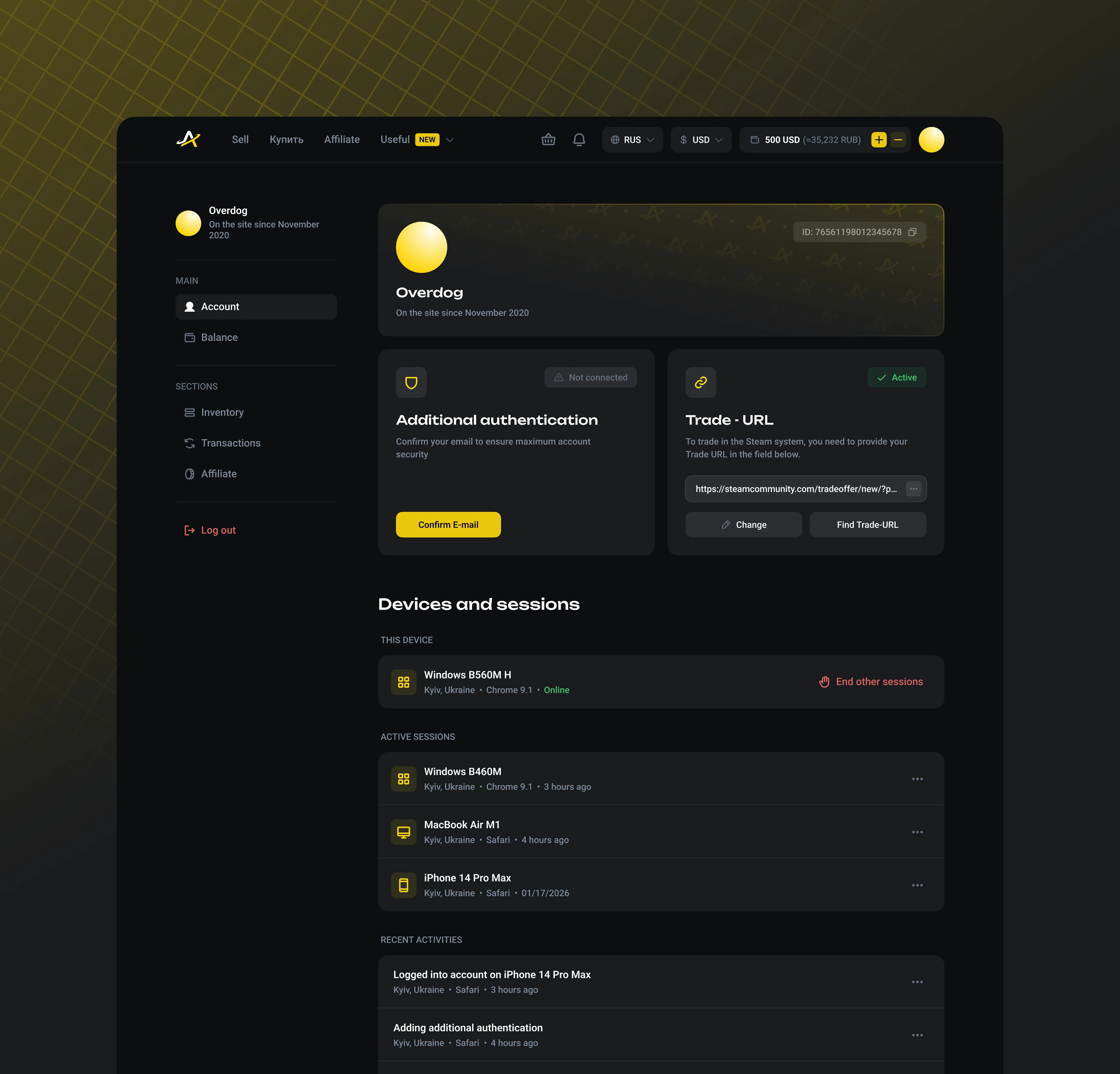 AvanMarket – UI/UX Redesign — Изображение №5 — Интерфейсы на Dprofile