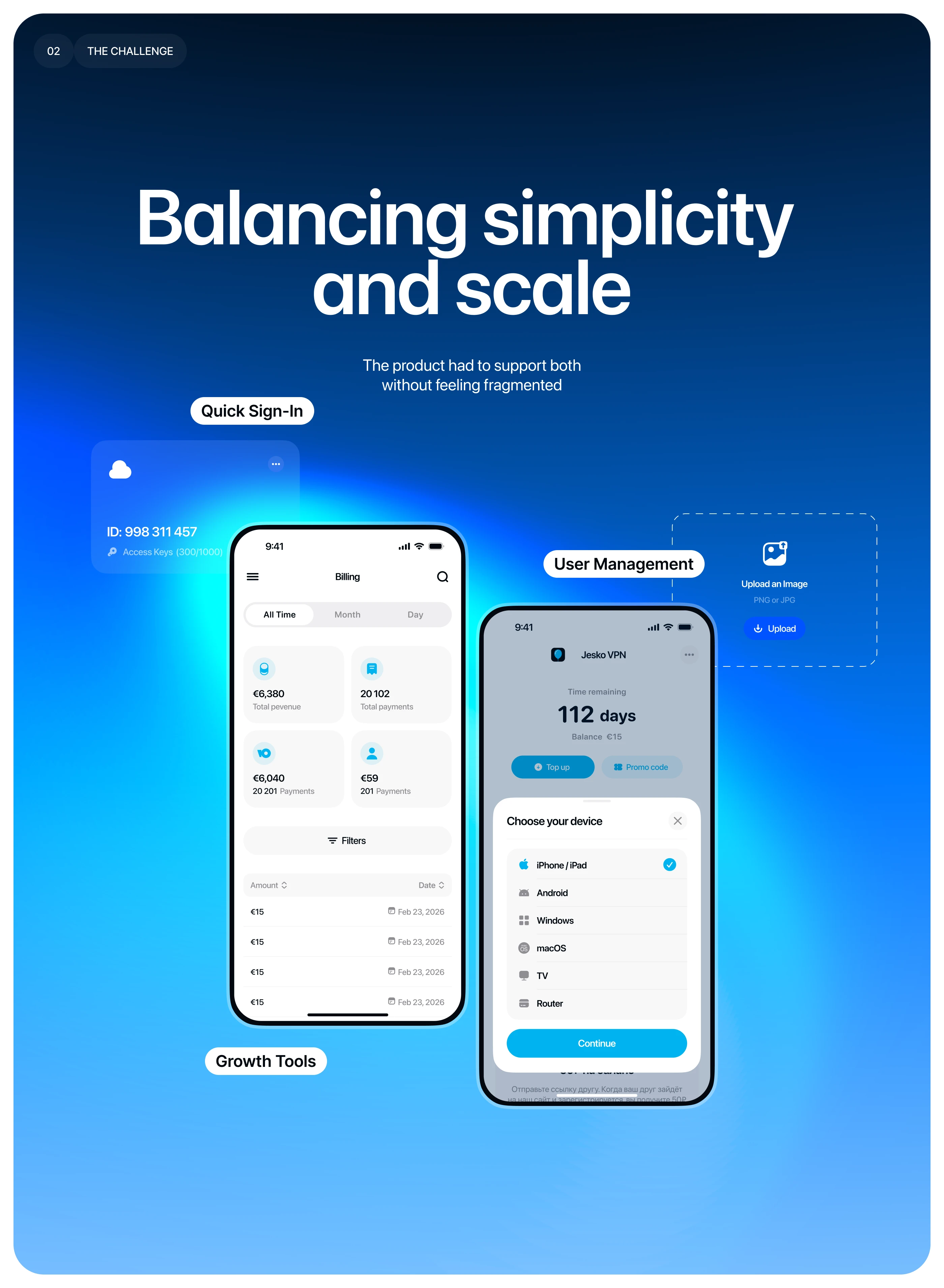 VPN Platform Dashboard — Изображение №3 — Интерфейсы на Dprofile