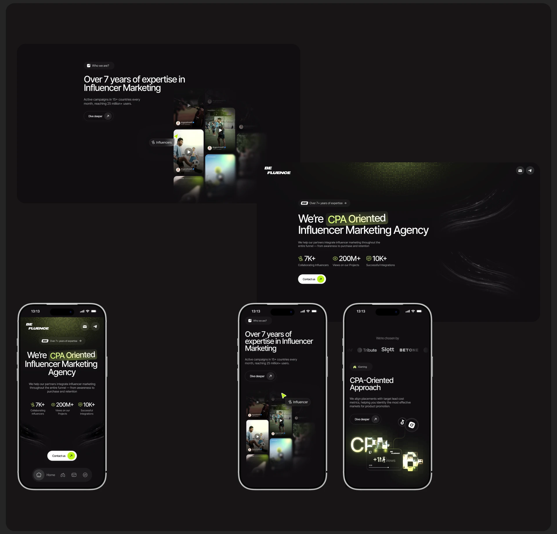 BeFluence landing-page redesign — Изображение №4 — Интерфейсы на Dprofile