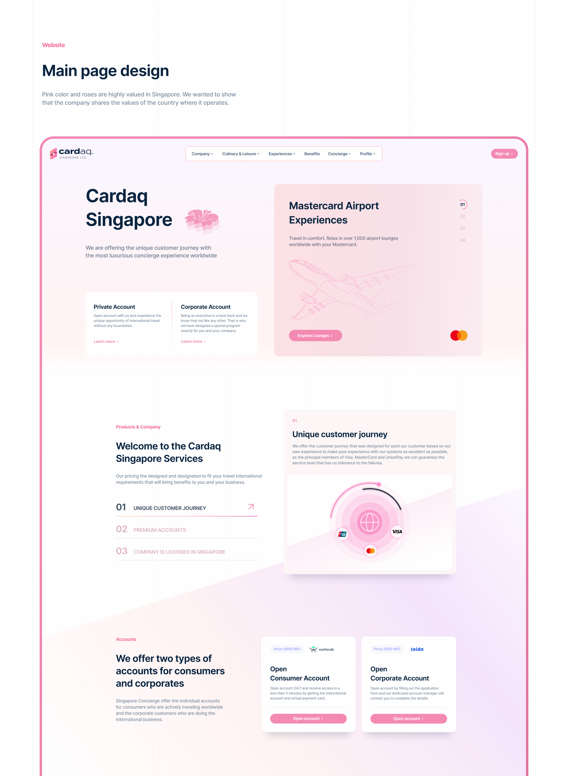Cardaq Singapore: Website for concierge company — Изображение №4 — Интерфейсы, Брендинг на Dprofile