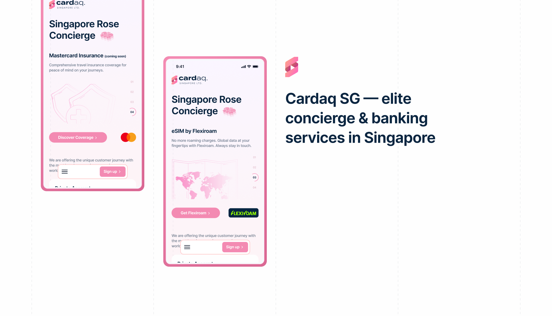 Cardaq Singapore: Website for concierge company — Изображение №2 — Интерфейсы, Брендинг на Dprofile