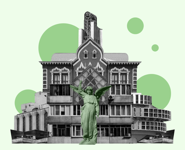 города из коллажей — Иллюстрация, Графика на Dprofile